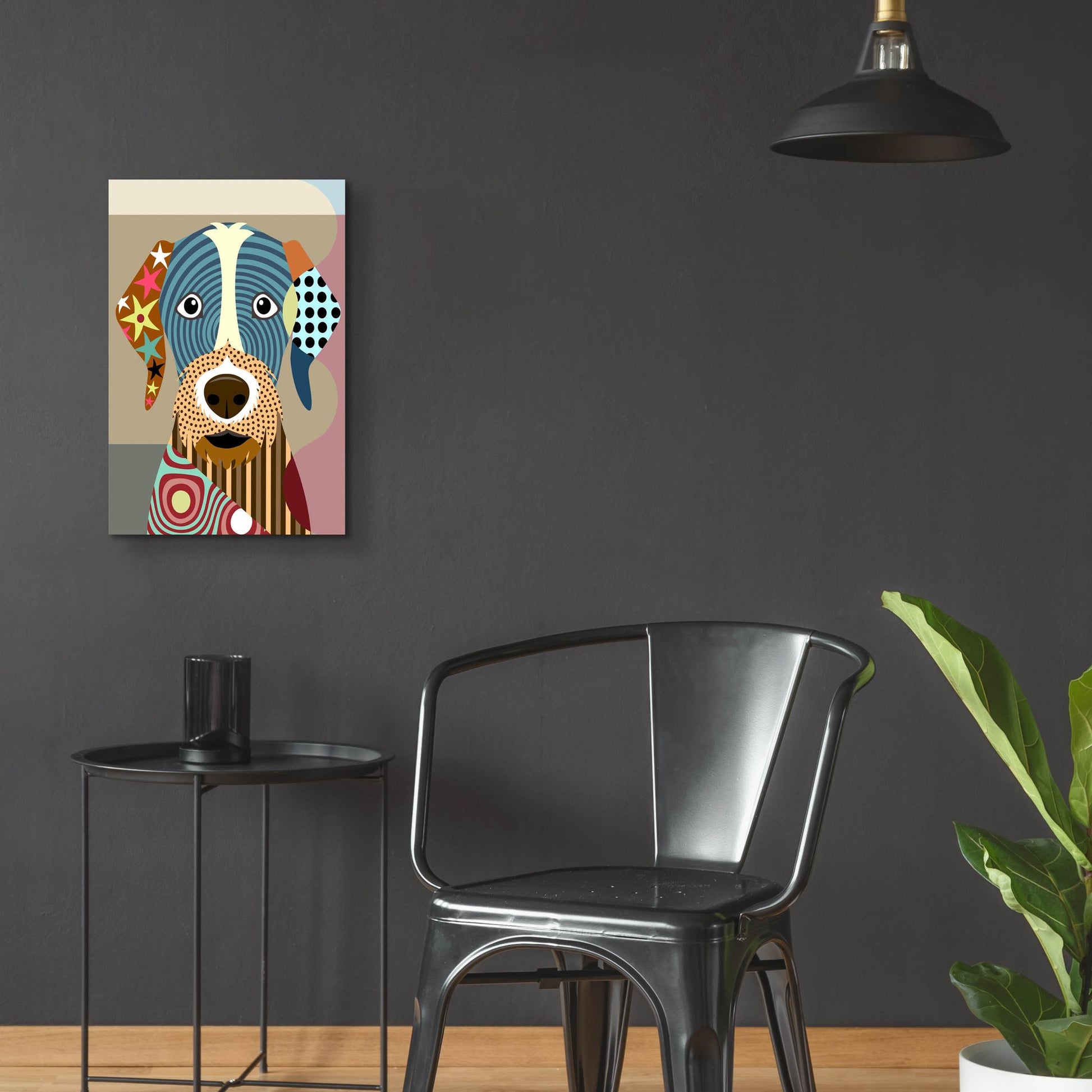 Epic Art 'German Wirehaired Pointer' by Lanre Adefioye, Acrylic Glass Wall Art,16x24