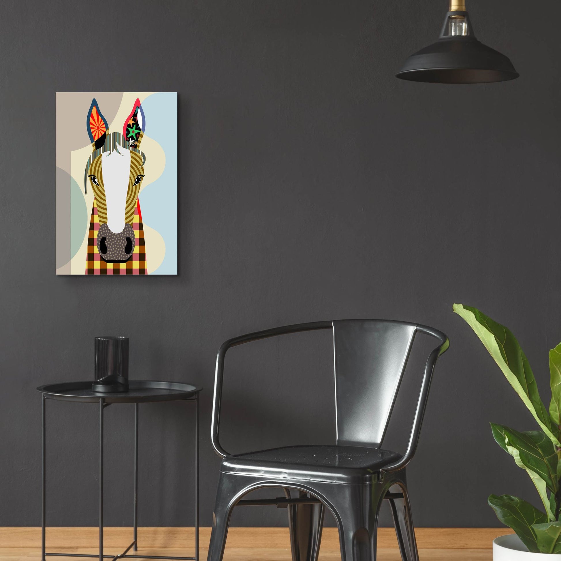 Epic Art 'Horse Play' by Lanre Adefioye, Acrylic Glass Wall Art,16x24