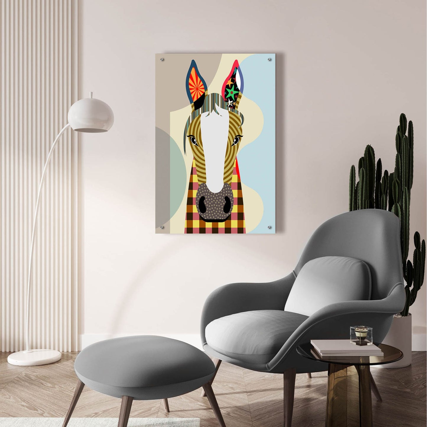 Epic Art 'Horse Play' by Lanre Adefioye, Acrylic Glass Wall Art,24x36