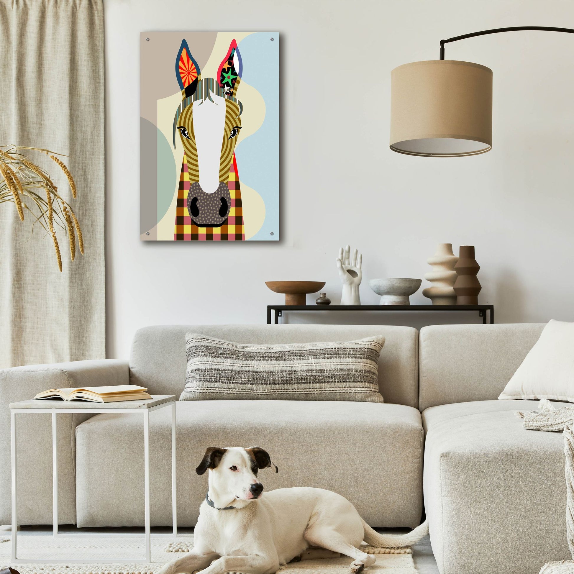 Epic Art 'Horse Play' by Lanre Adefioye, Acrylic Glass Wall Art,24x36