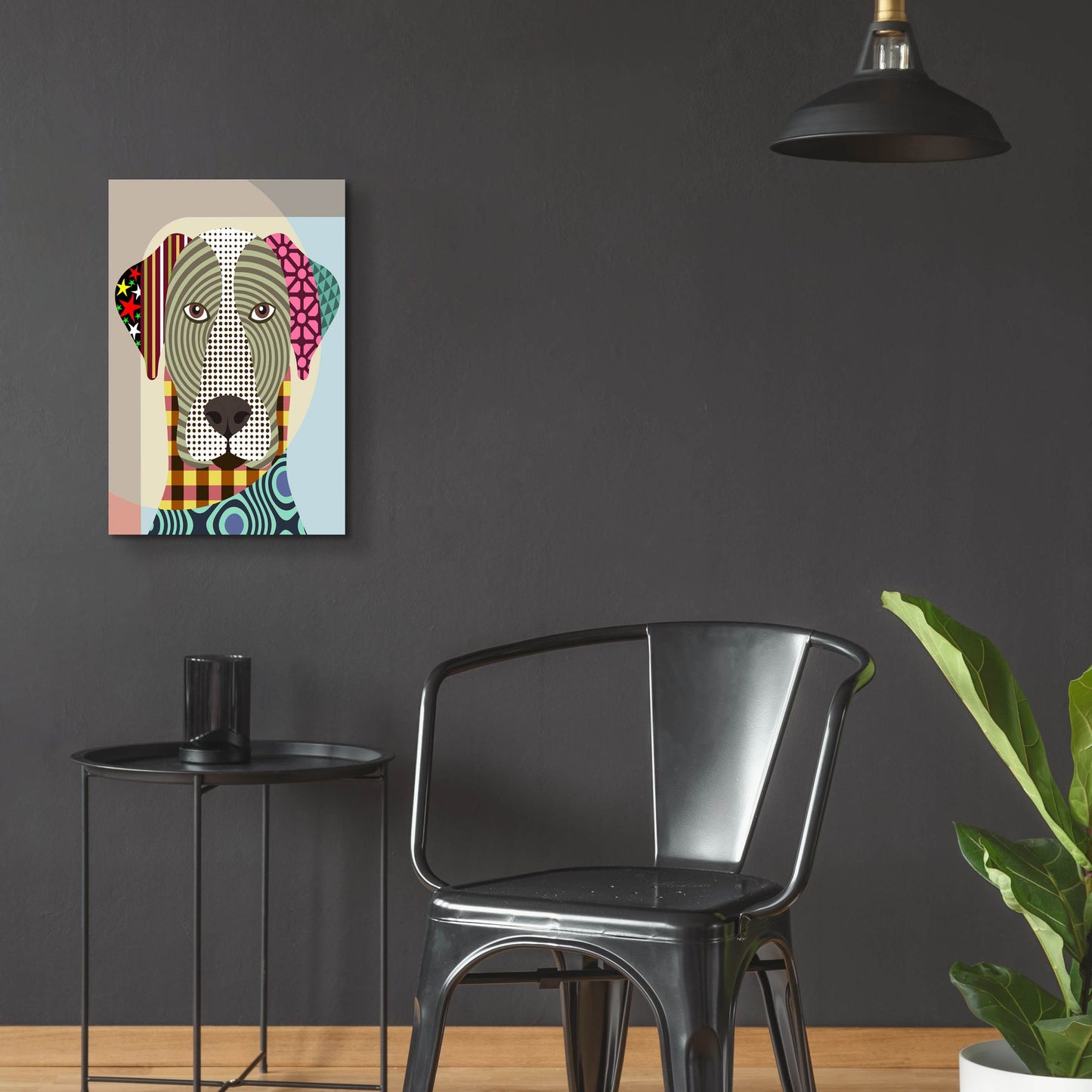 Epic Art 'Great Dane Dog' by Lanre Adefioye, Acrylic Glass Wall Art,16x24