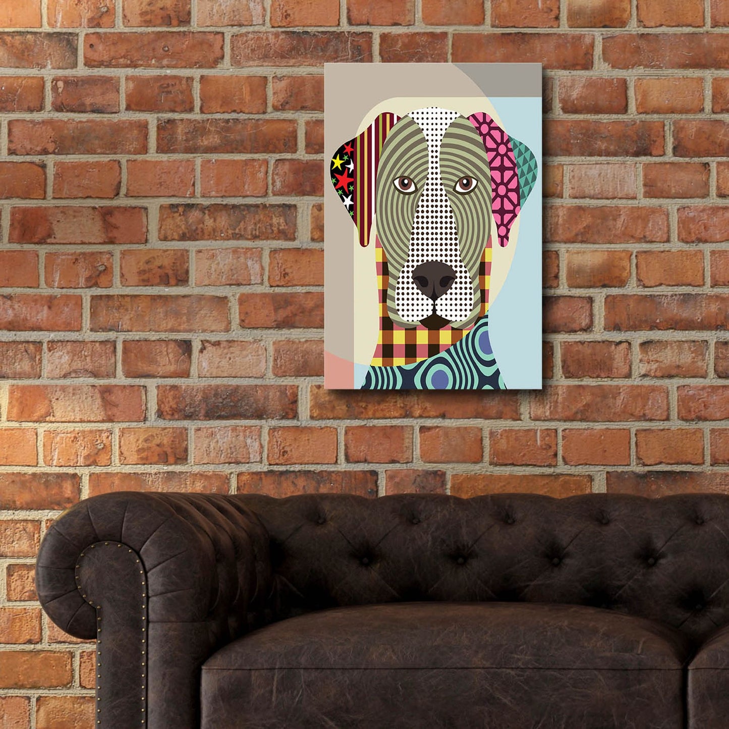 Epic Art 'Great Dane Dog' by Lanre Adefioye, Acrylic Glass Wall Art,16x24