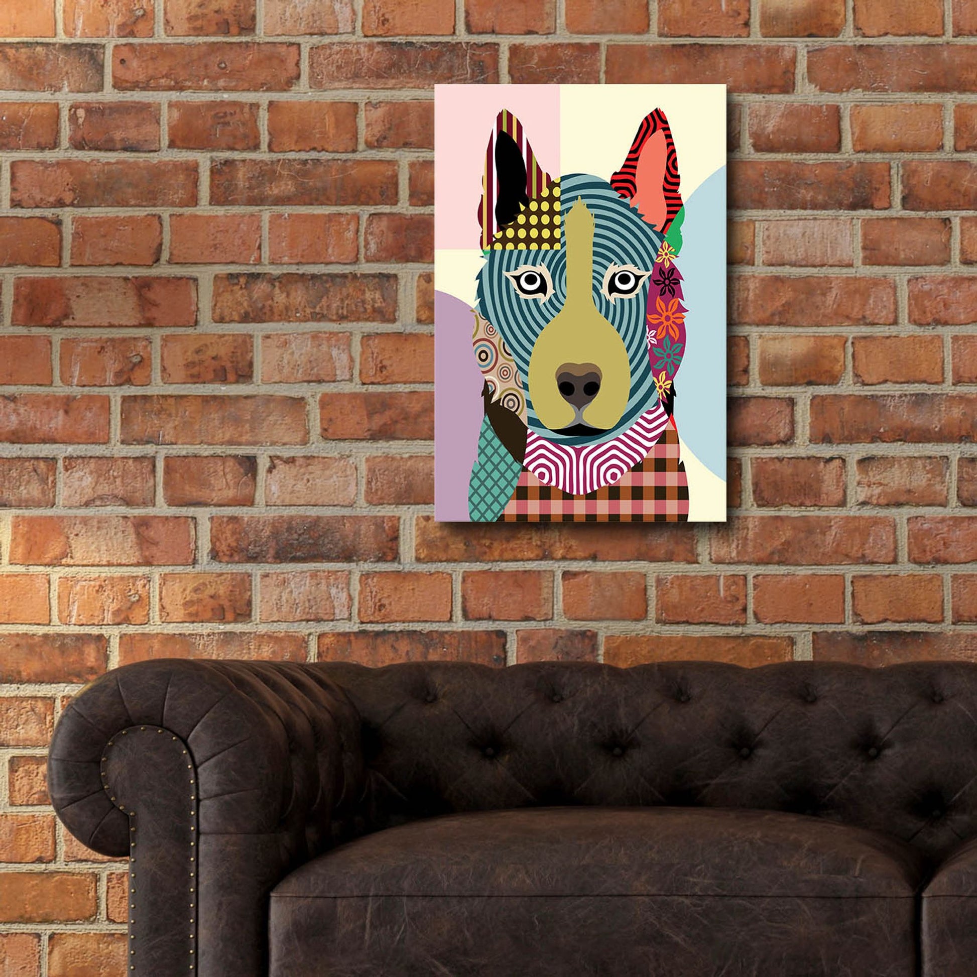 Epic Art 'Siberian Husky' by Lanre Adefioye, Acrylic Glass Wall Art,16x24