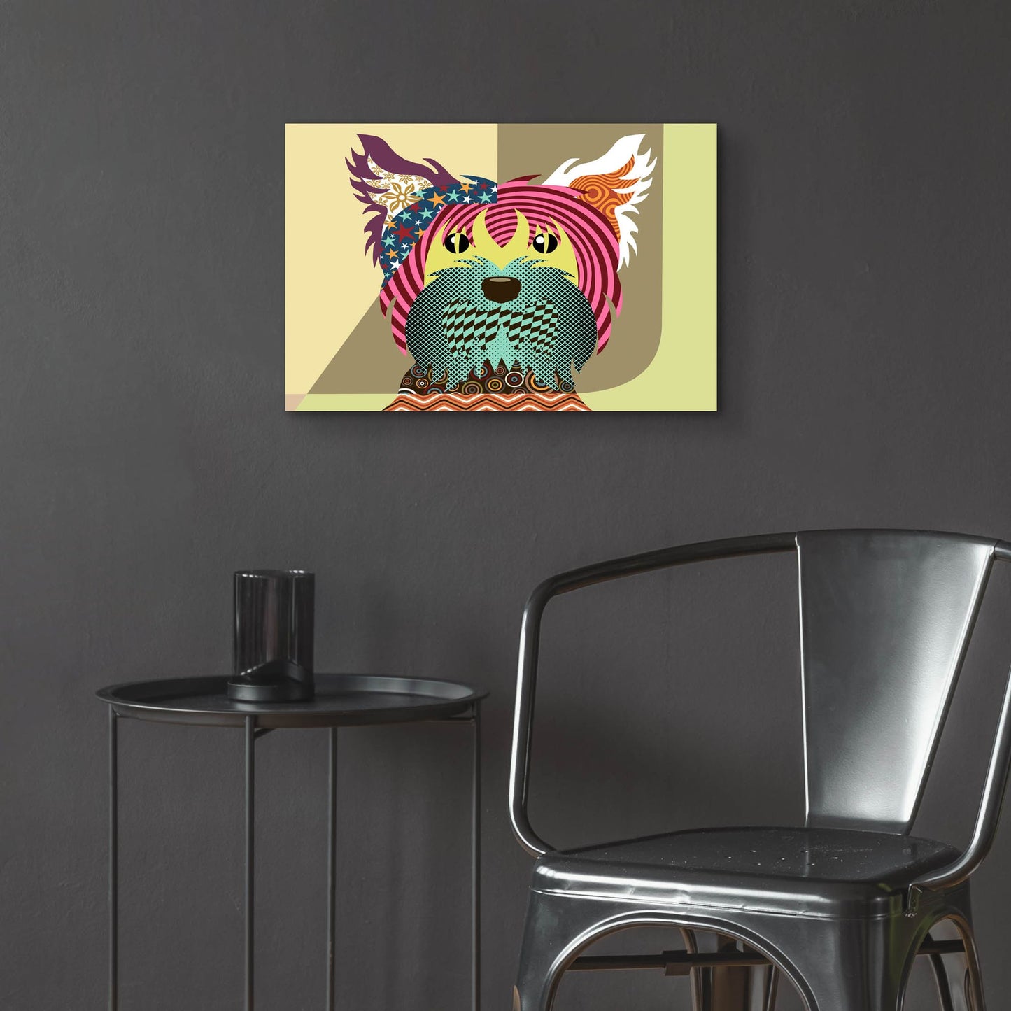 Epic Art 'Yorkshire Terrier Dog' by Lanre Adefioye, Acrylic Glass Wall Art,24x16