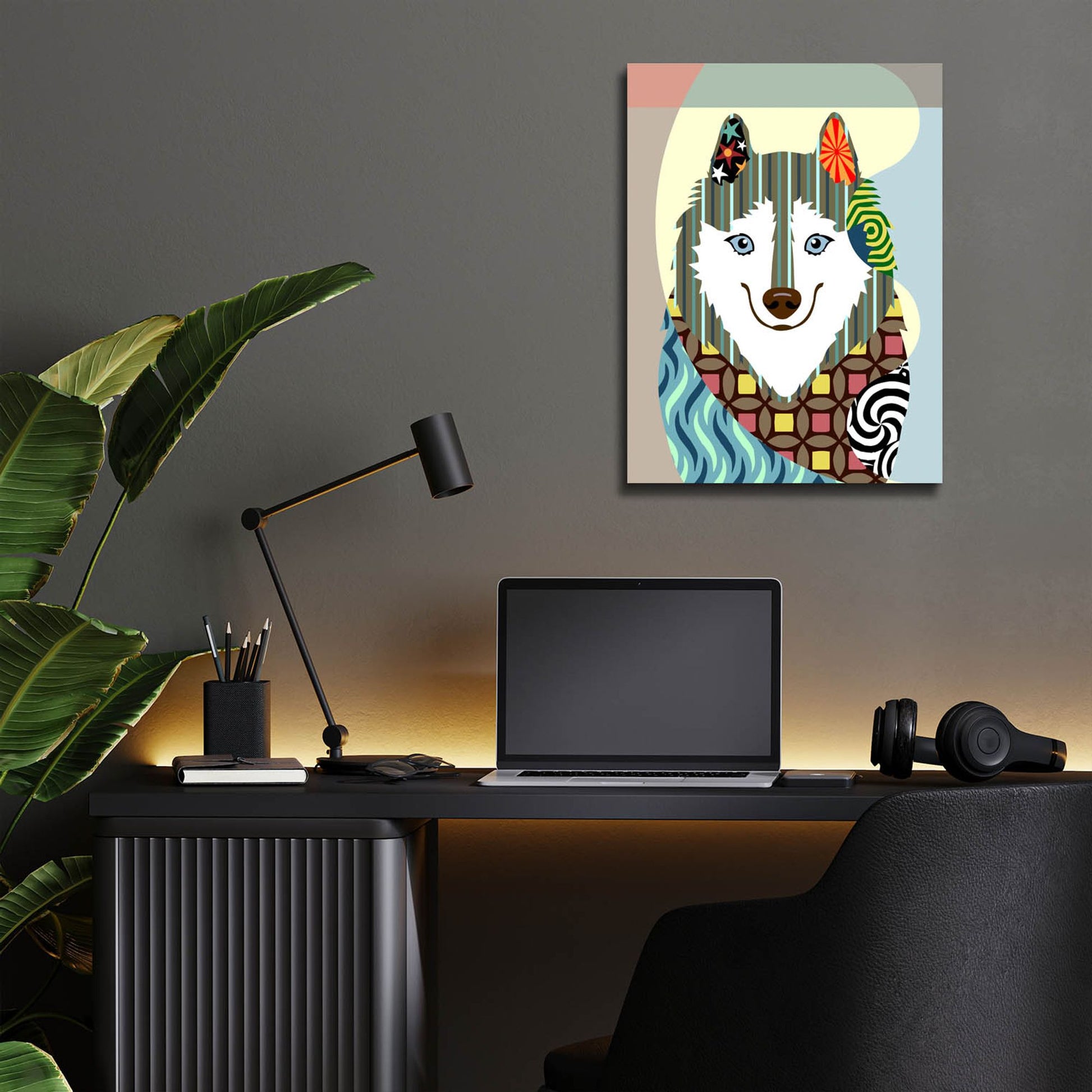 Epic Art 'American Eskimo' by Lanre Adefioye, Acrylic Glass Wall Art,12x16