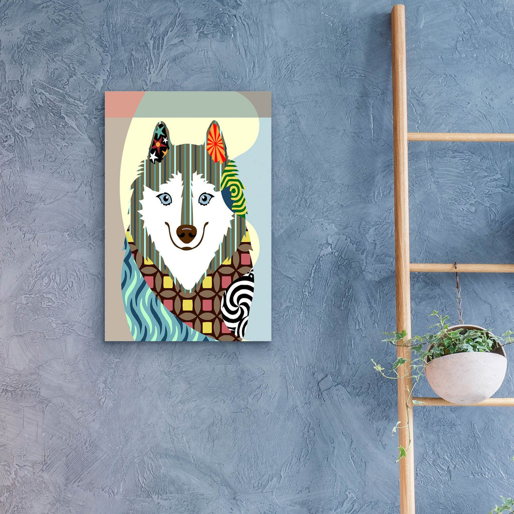 Epic Art 'American Eskimo' by Lanre Adefioye, Acrylic Glass Wall Art,16x24