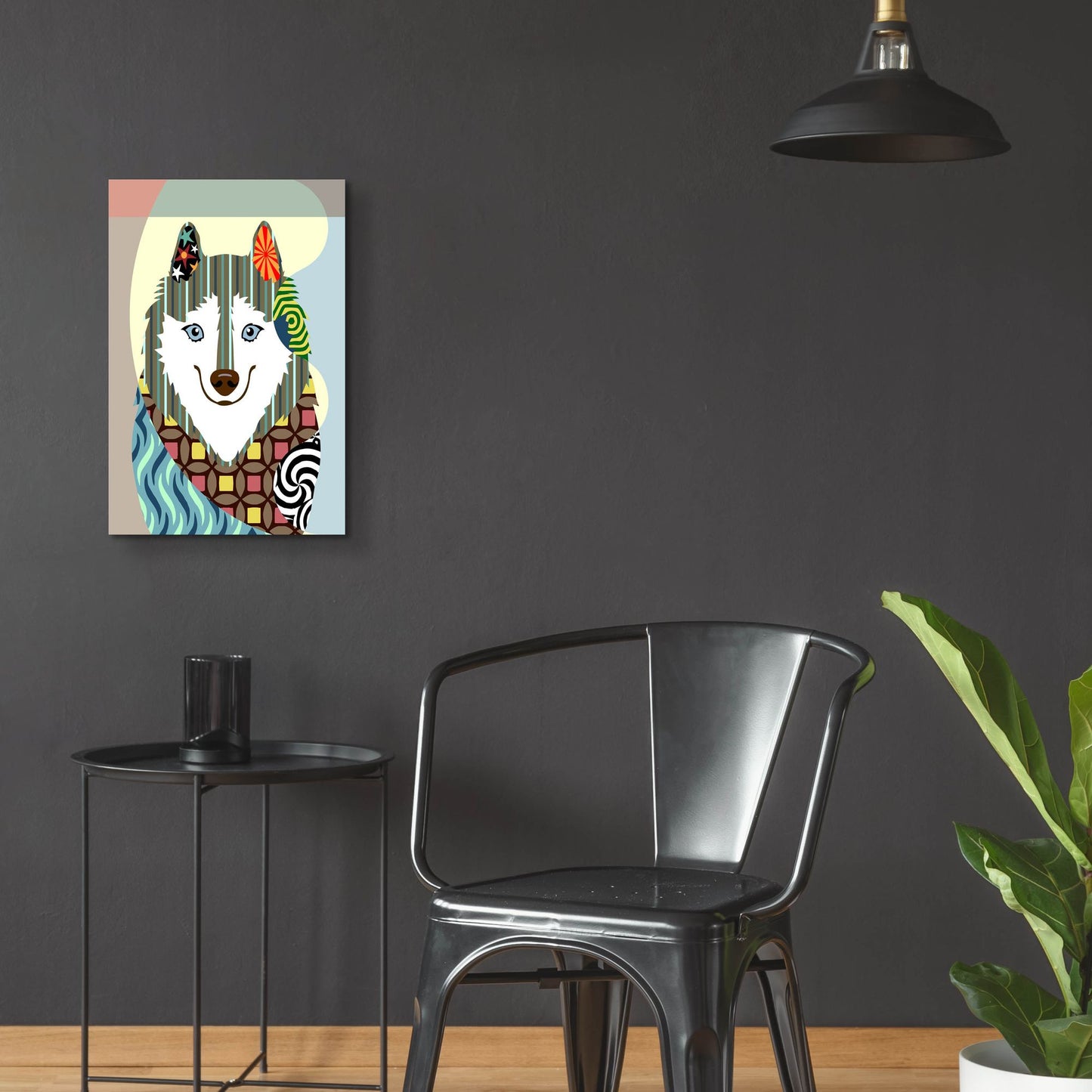 Epic Art 'American Eskimo' by Lanre Adefioye, Acrylic Glass Wall Art,16x24