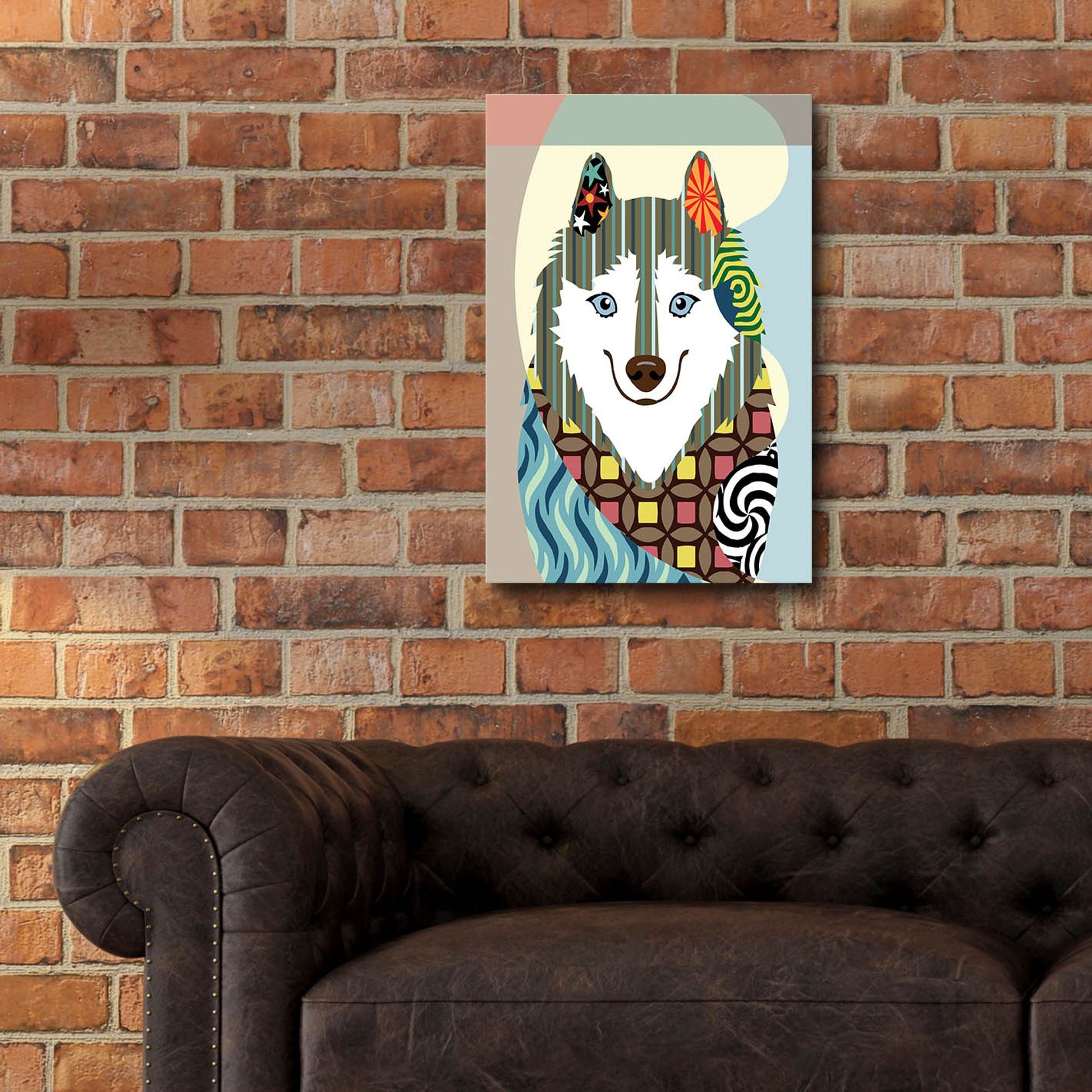 Epic Art 'American Eskimo' by Lanre Adefioye, Acrylic Glass Wall Art,16x24