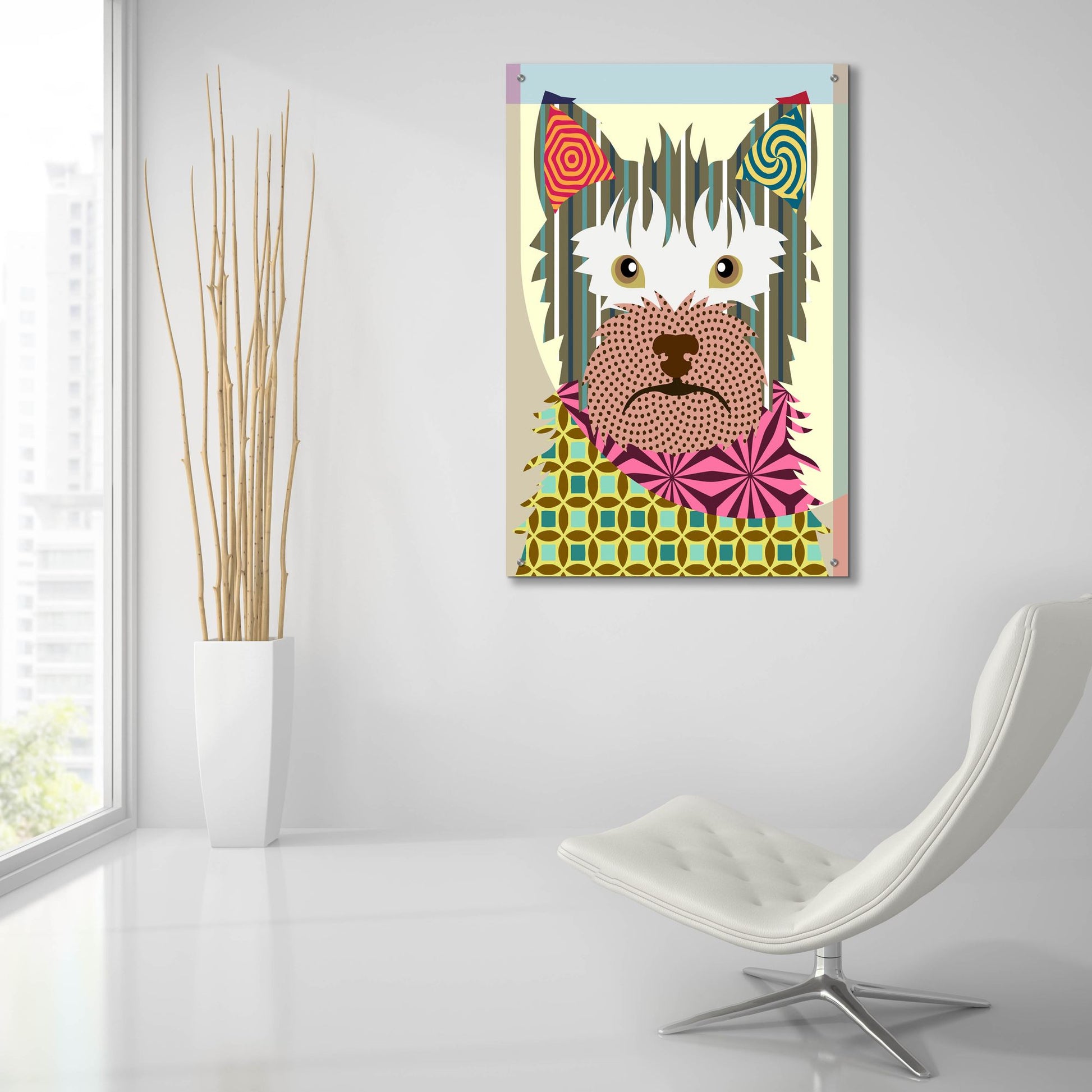 Epic Art 'Australian Terrier' by Lanre Adefioye, Acrylic Glass Wall Art,24x36