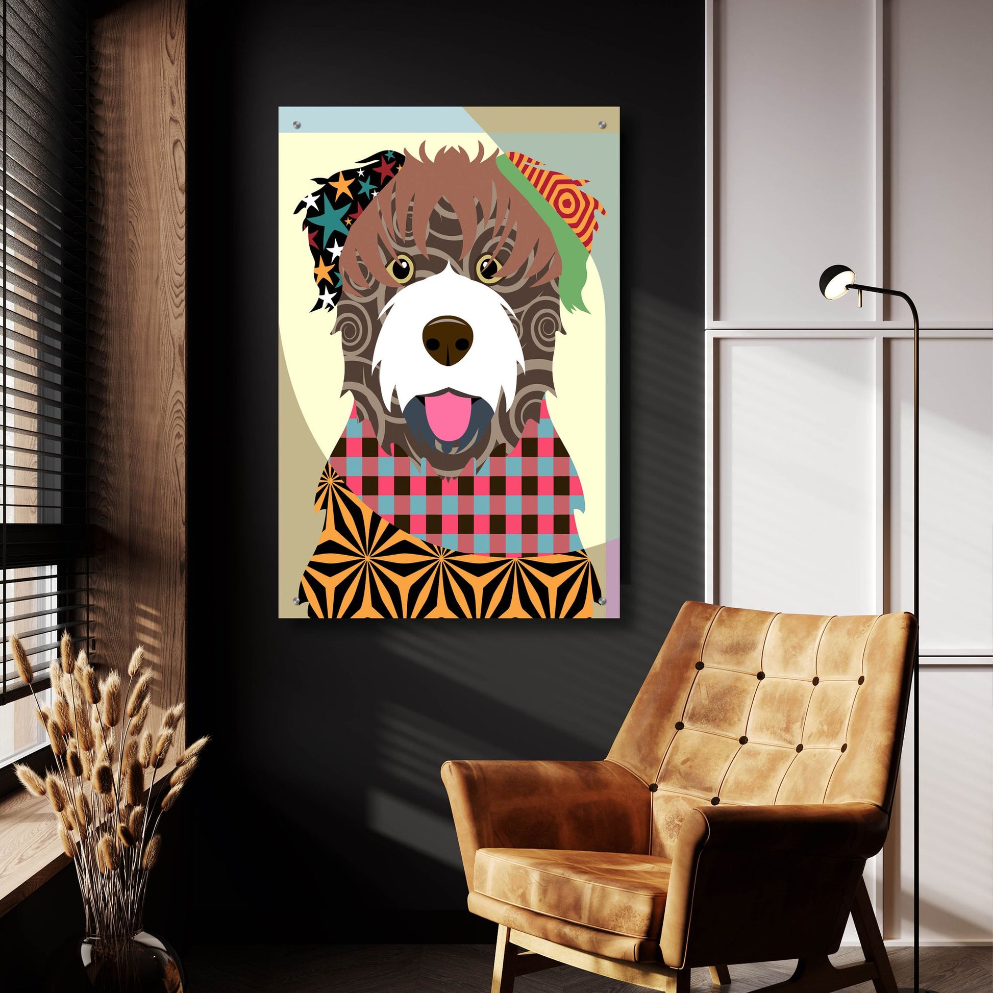 Epic Art 'Bouvier Des Flandres' by Lanre Adefioye, Acrylic Glass Wall Art,24x36