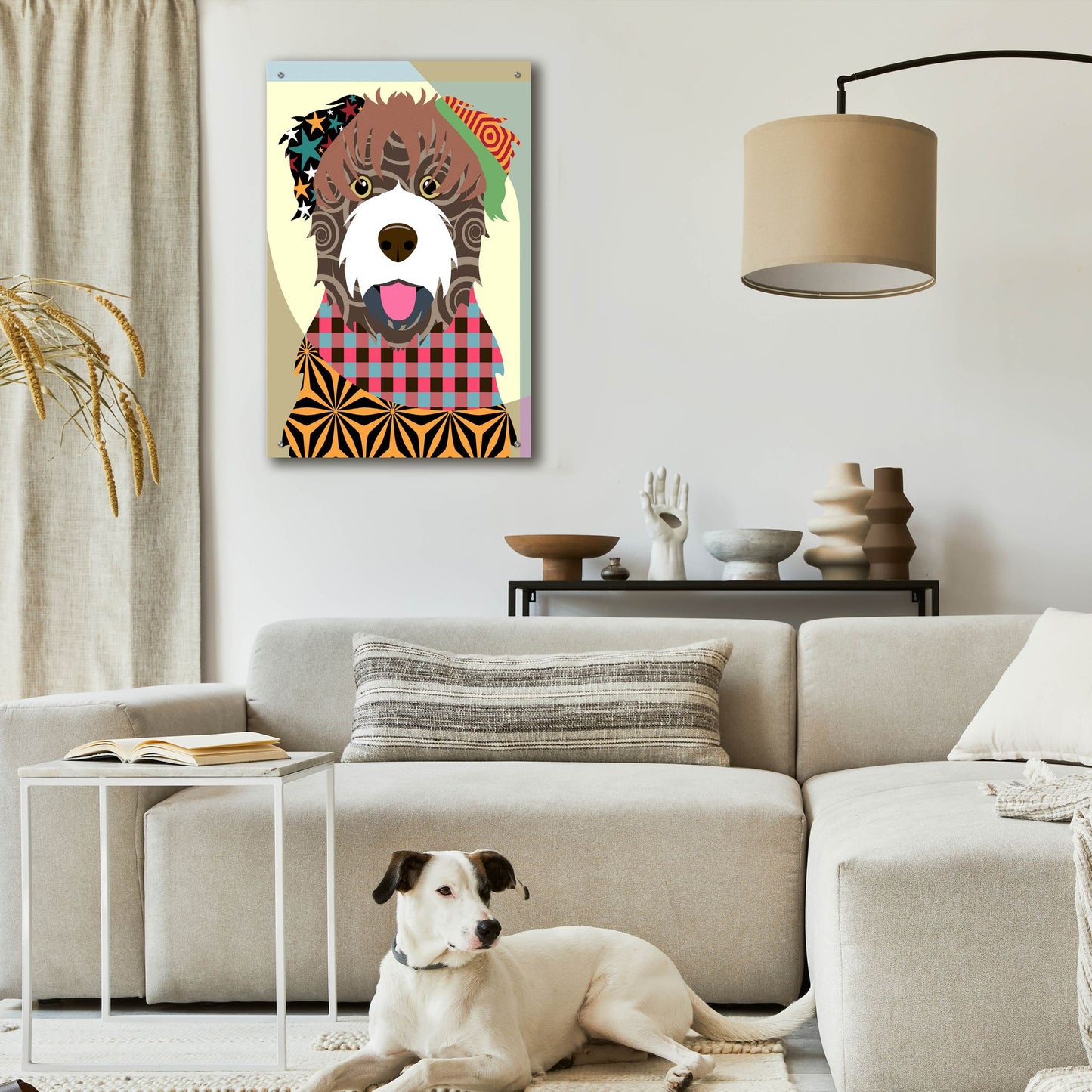 Epic Art 'Bouvier Des Flandres' by Lanre Adefioye, Acrylic Glass Wall Art,24x36