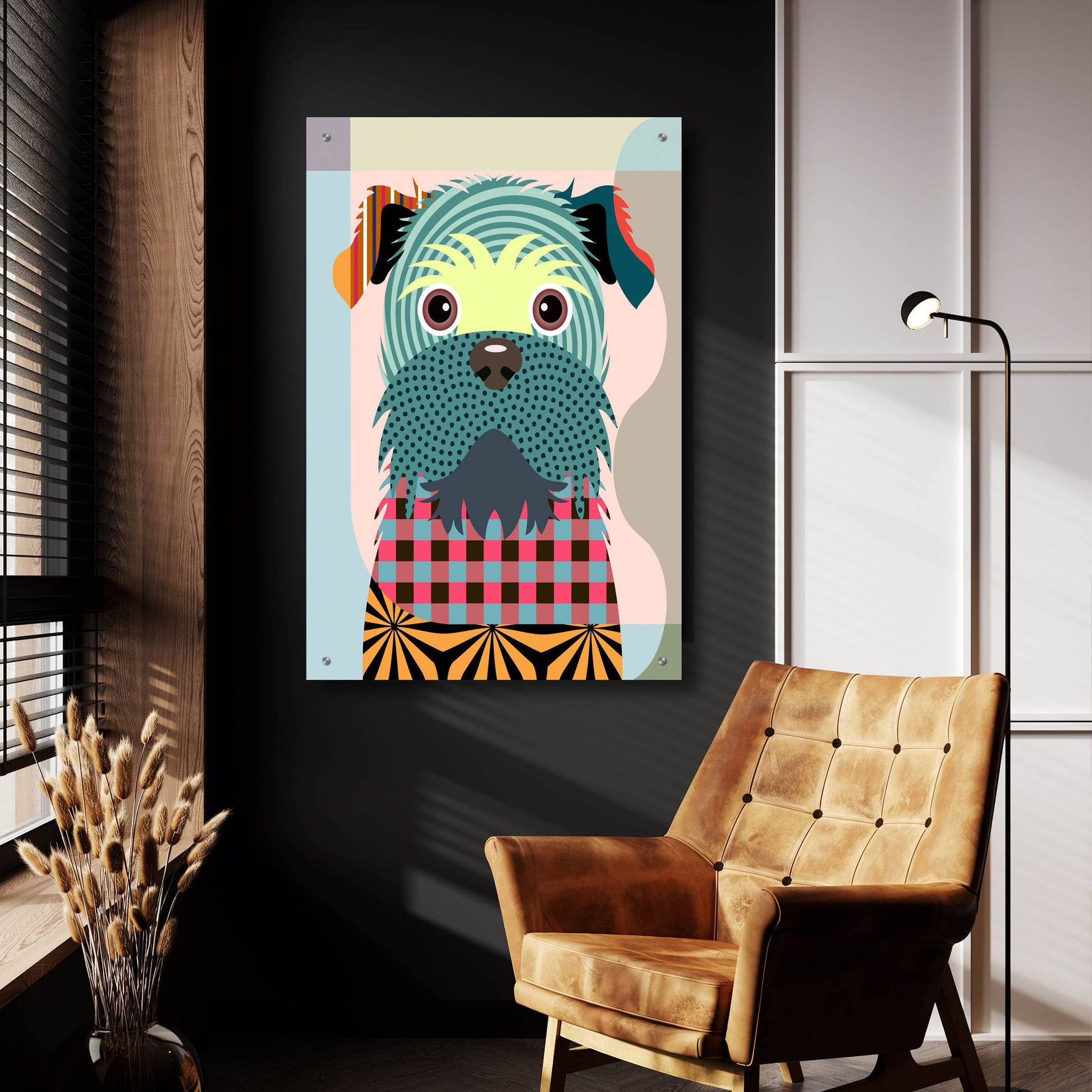 Epic Art 'Brussels Griffon' by Lanre Adefioye, Acrylic Glass Wall Art,24x36