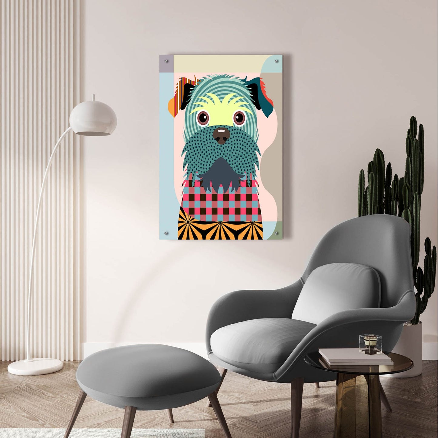 Epic Art 'Brussels Griffon' by Lanre Adefioye, Acrylic Glass Wall Art,24x36