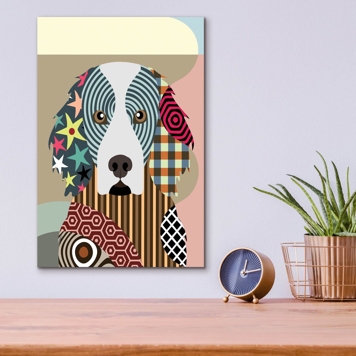 Epic Art 'Gordon Setter' by Lanre Adefioye, Acrylic Glass Wall Art,12x16