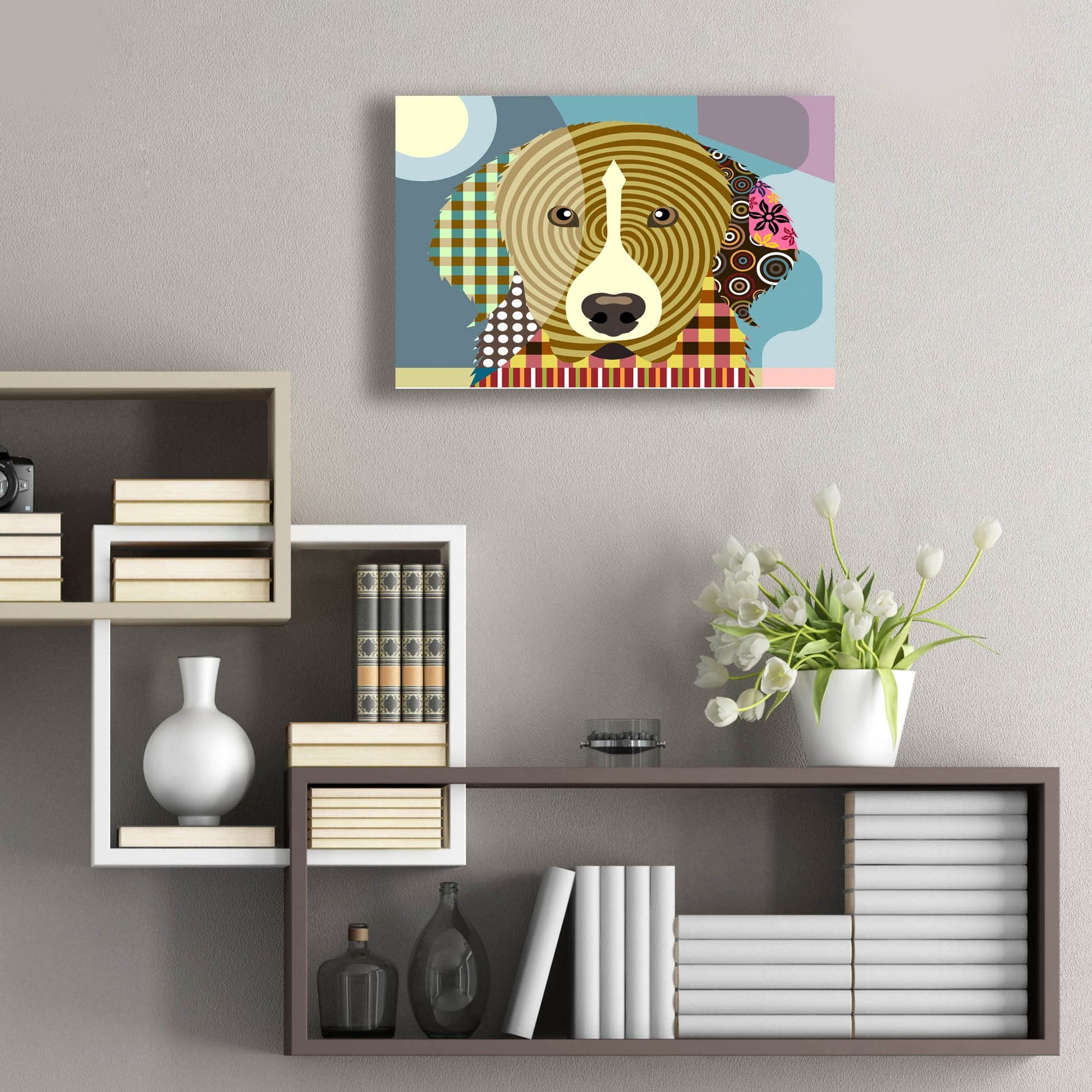 Epic Art 'Great Pyrenees' by Lanre Adefioye, Acrylic Glass Wall Art,24x16