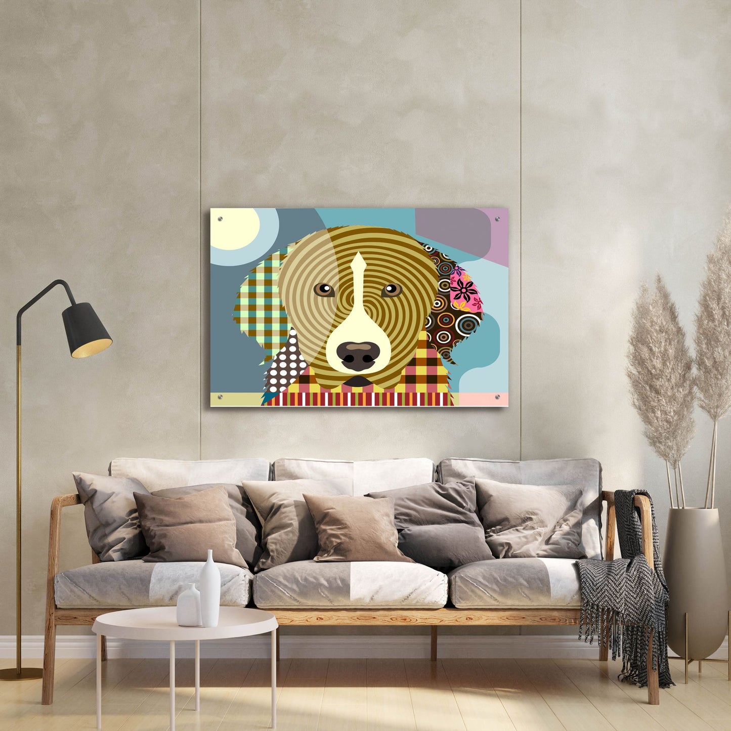 Epic Art 'Great Pyrenees' by Lanre Adefioye, Acrylic Glass Wall Art,36x24