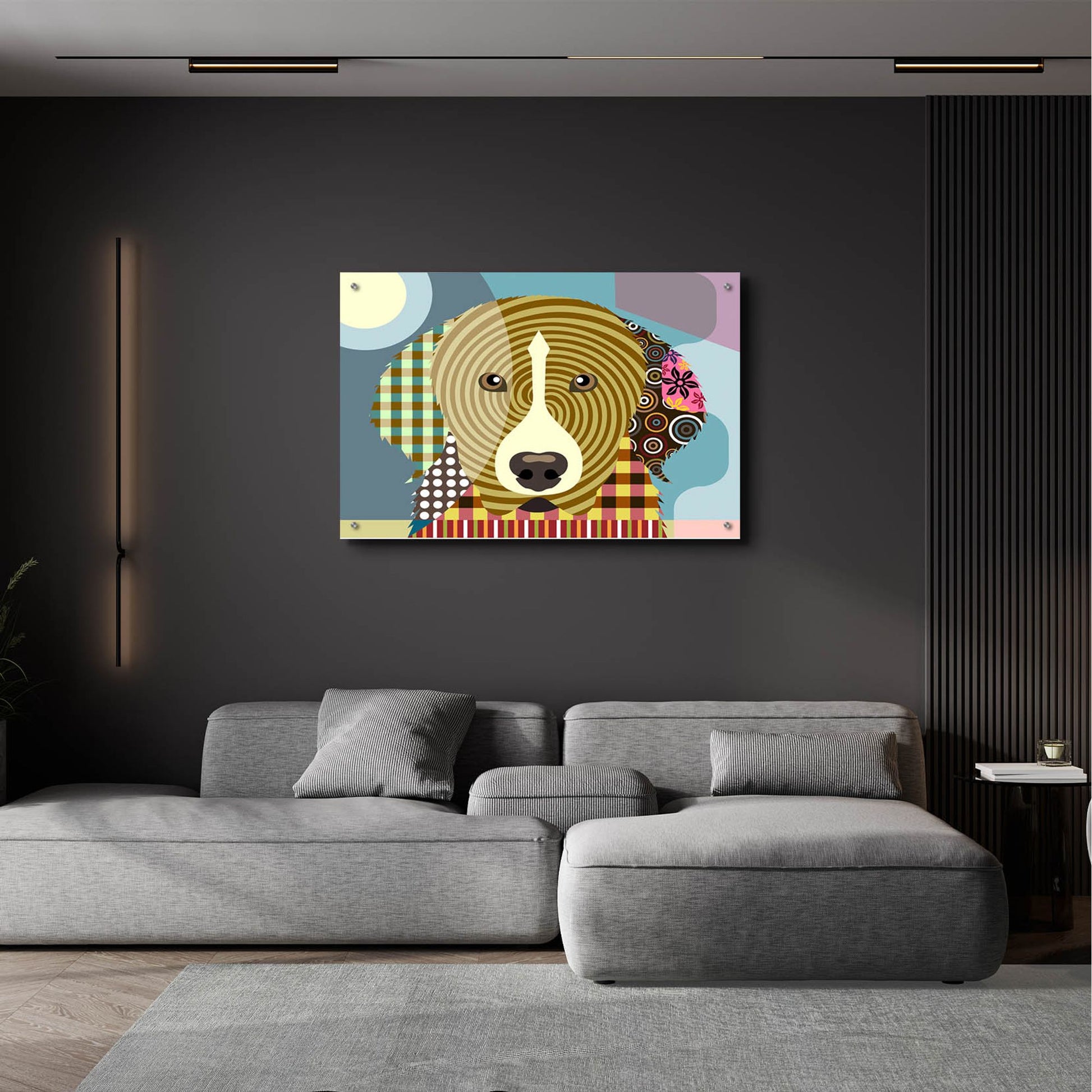 Epic Art 'Great Pyrenees' by Lanre Adefioye, Acrylic Glass Wall Art,36x24