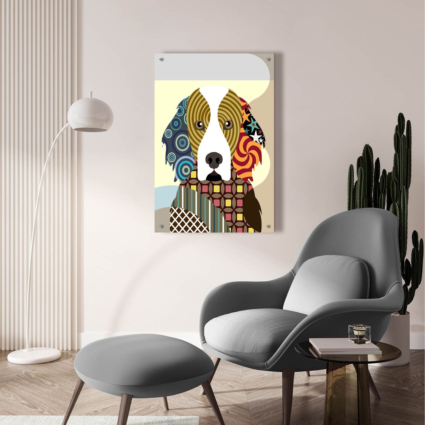 Epic Art 'Irish Setter' by Lanre Adefioye, Acrylic Glass Wall Art,24x36