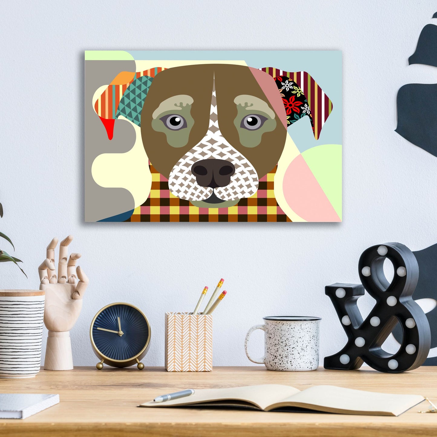 Epic Art 'Jack Russell' by Lanre Adefioye, Acrylic Glass Wall Art,16x12