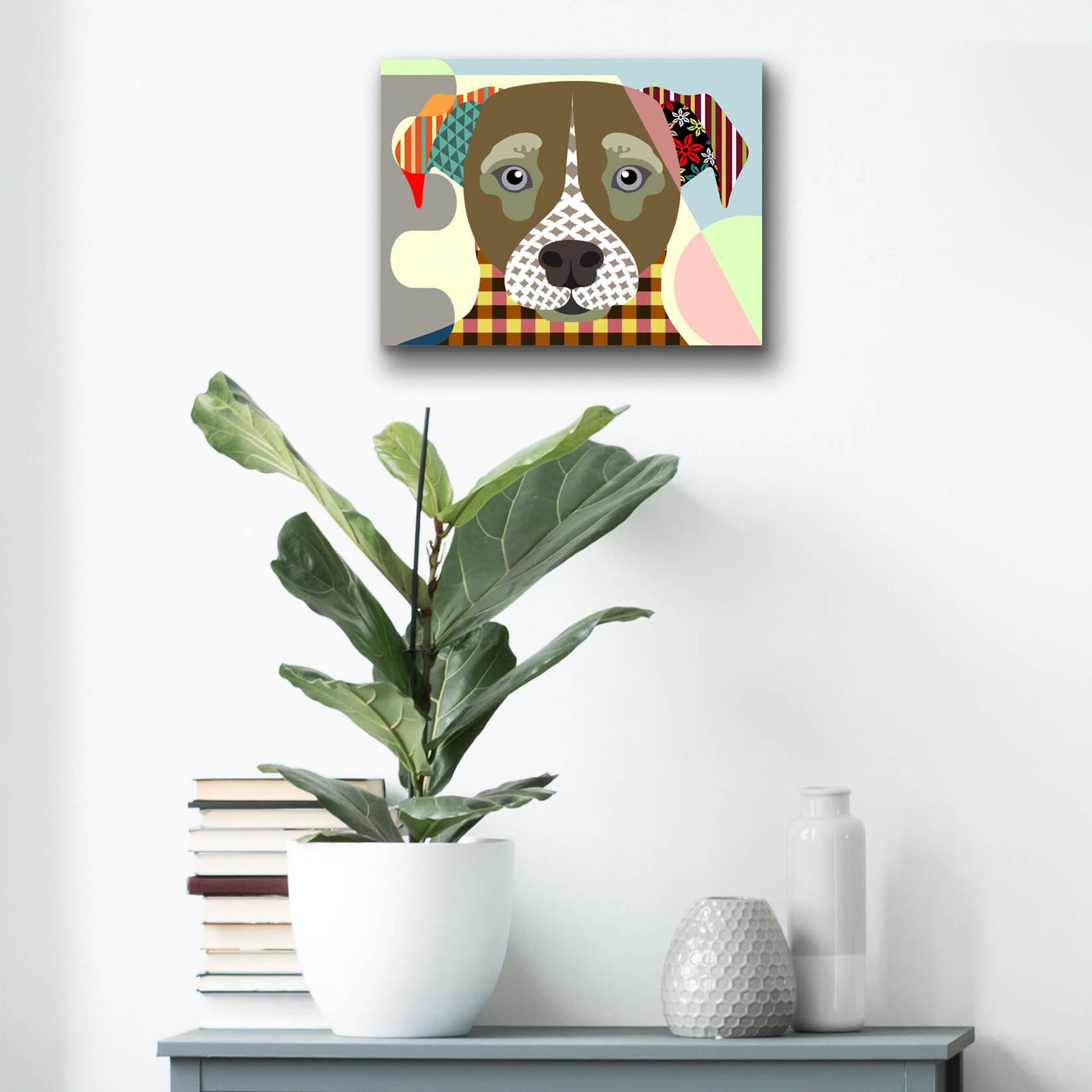 Epic Art 'Jack Russell' by Lanre Adefioye, Acrylic Glass Wall Art,16x12