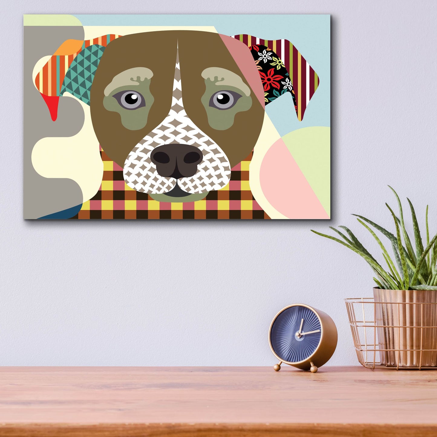 Epic Art 'Jack Russell' by Lanre Adefioye, Acrylic Glass Wall Art,16x12