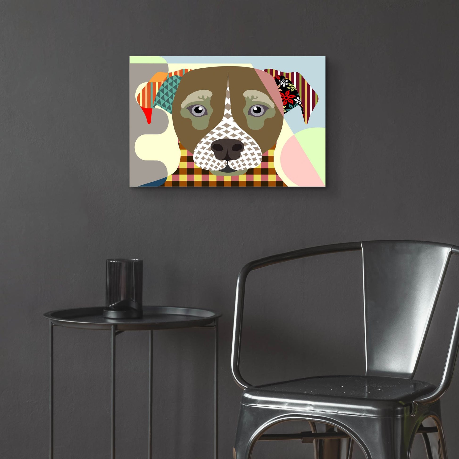 Epic Art 'Jack Russell' by Lanre Adefioye, Acrylic Glass Wall Art,24x16