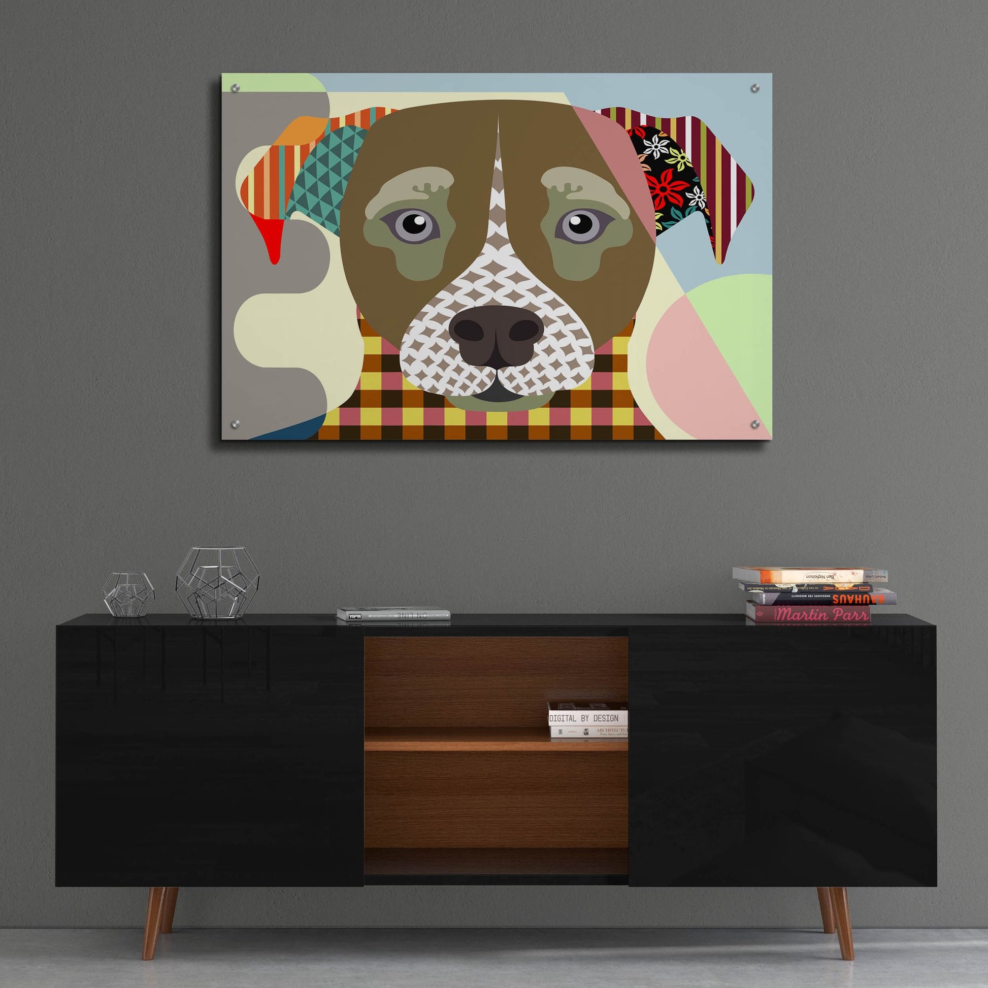 Epic Art 'Jack Russell' by Lanre Adefioye, Acrylic Glass Wall Art,36x24