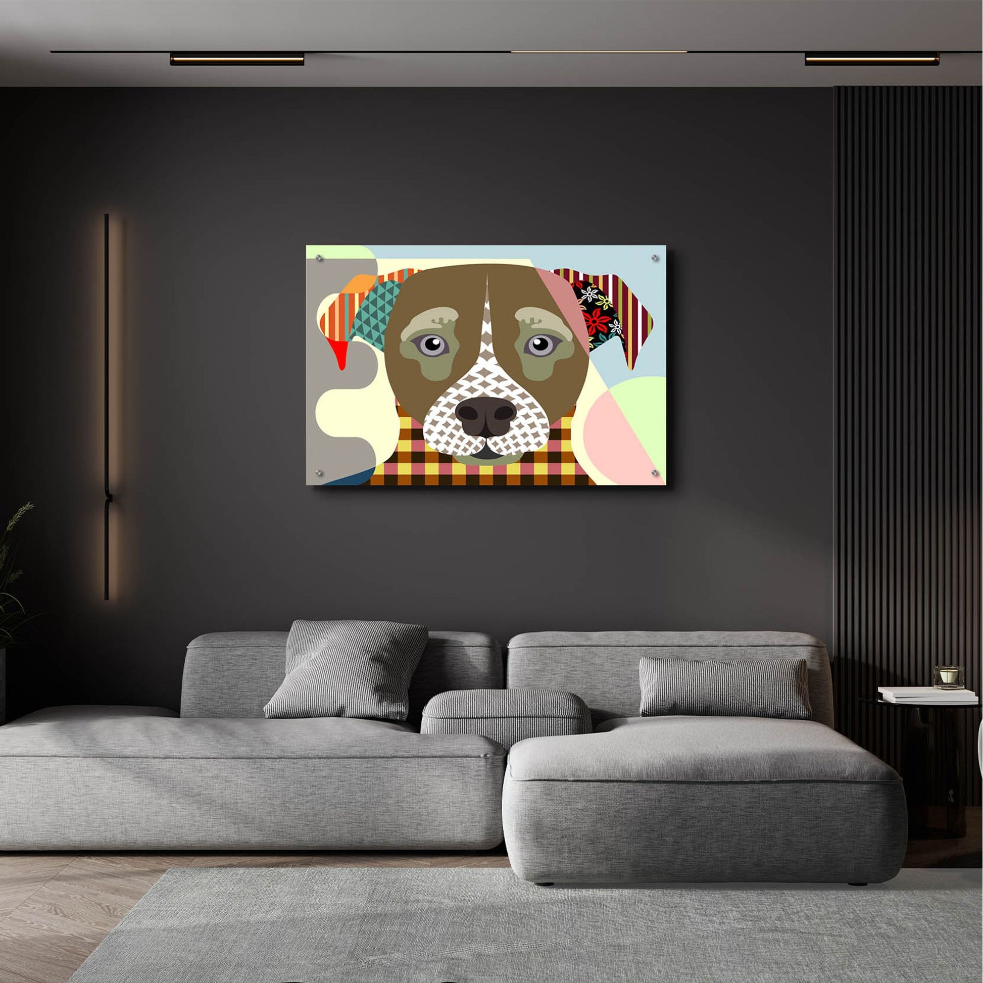 Epic Art 'Jack Russell' by Lanre Adefioye, Acrylic Glass Wall Art,36x24