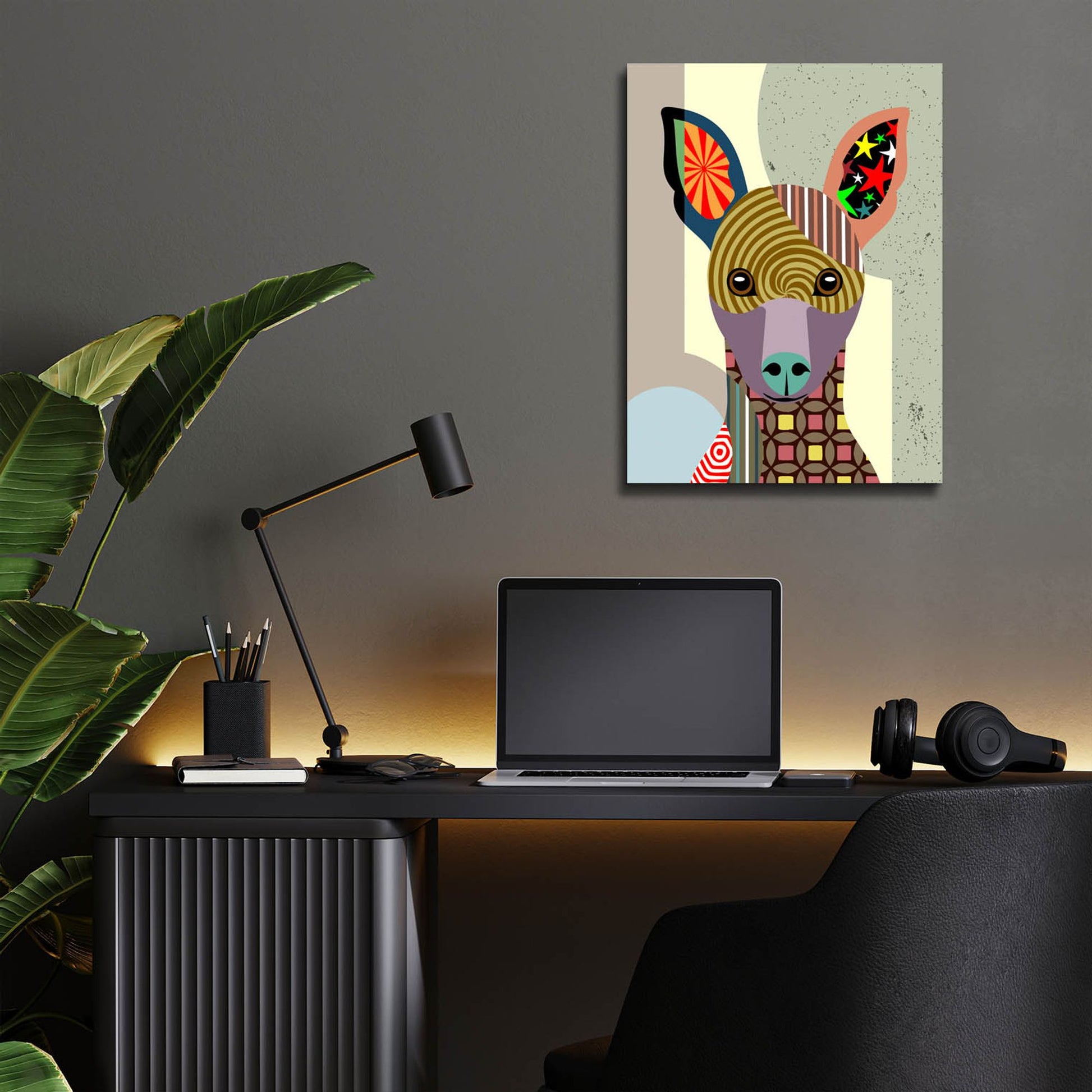 Epic Art 'Miniature Pinscher' by Lanre Adefioye, Acrylic Glass Wall Art,12x16