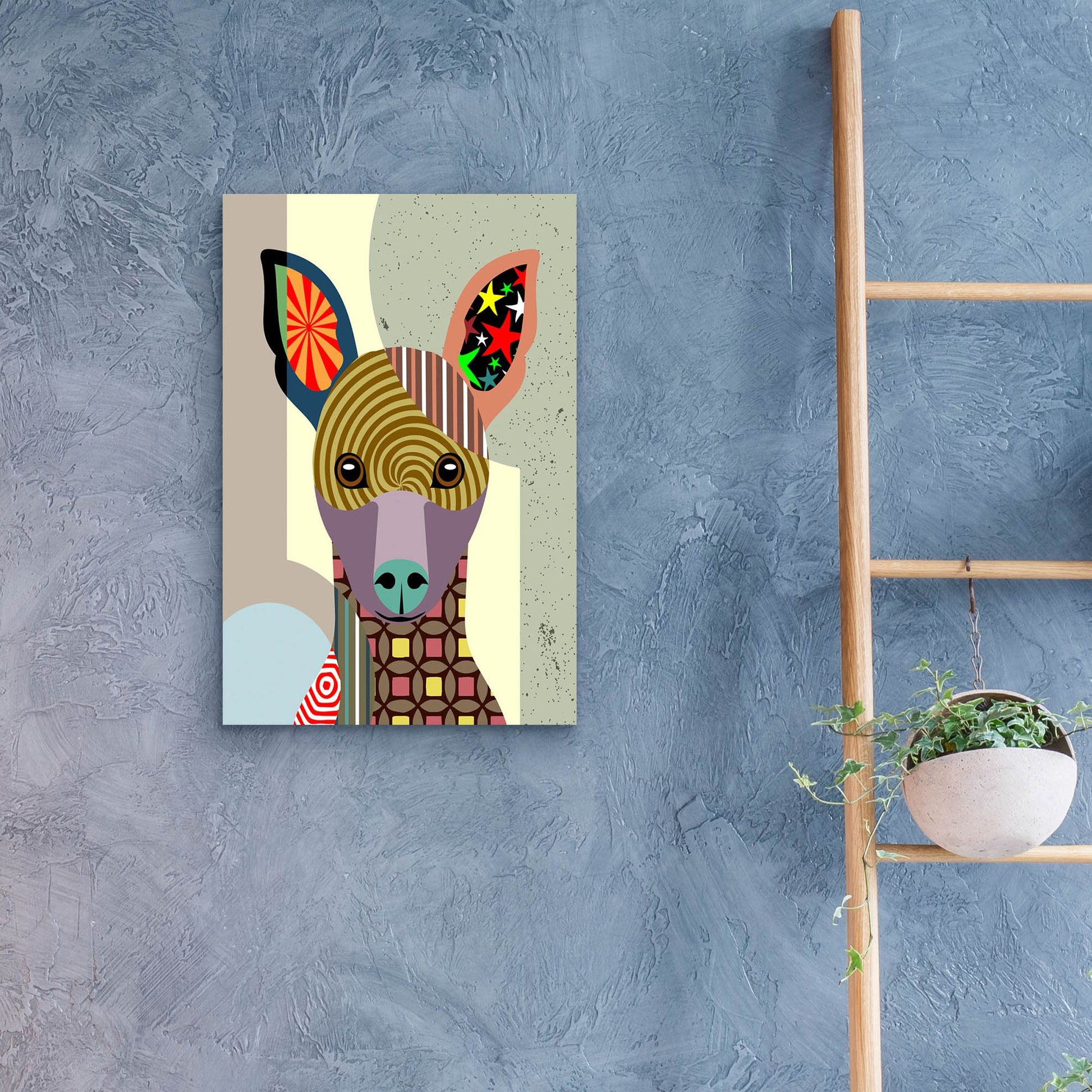 Epic Art 'Miniature Pinscher' by Lanre Adefioye, Acrylic Glass Wall Art,16x24