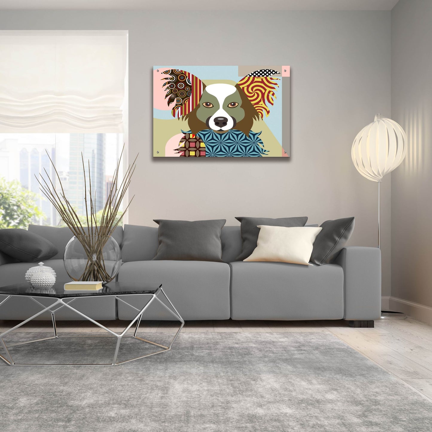 Epic Art 'Papillon' by Lanre Adefioye, Acrylic Glass Wall Art,36x24