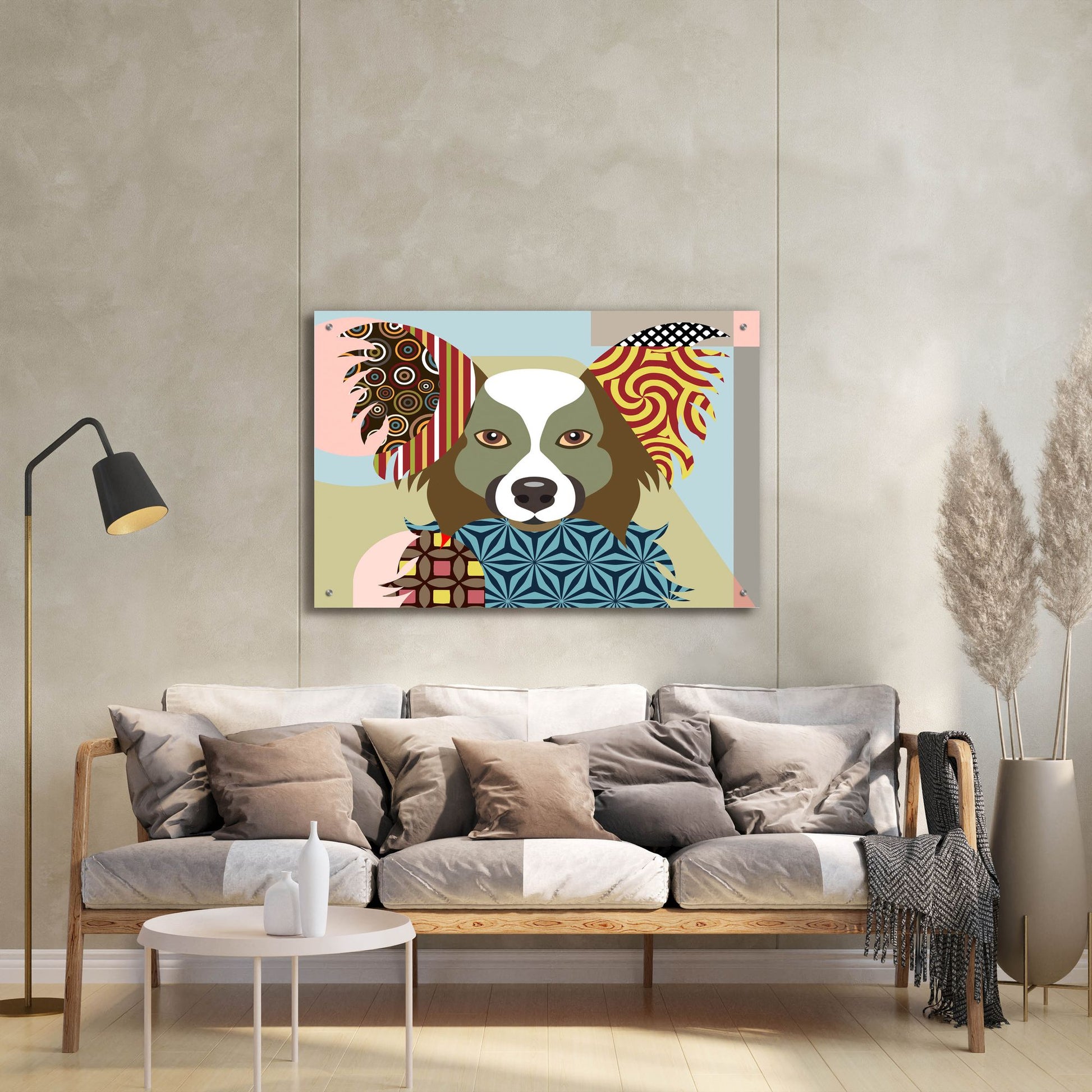 Epic Art 'Papillon' by Lanre Adefioye, Acrylic Glass Wall Art,36x24