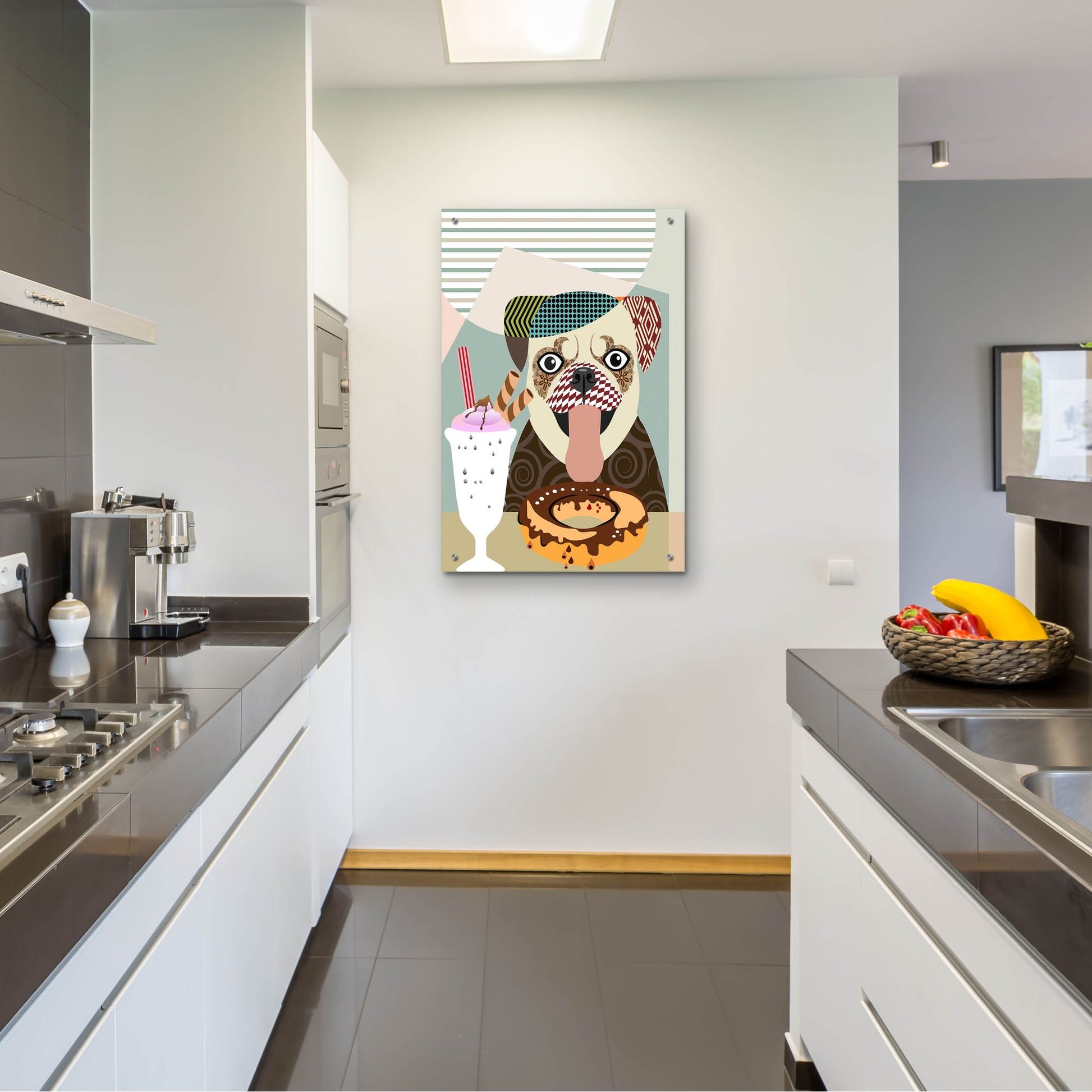 Epic Art 'Pug' by Lanre Adefioye, Acrylic Glass Wall Art,24x36