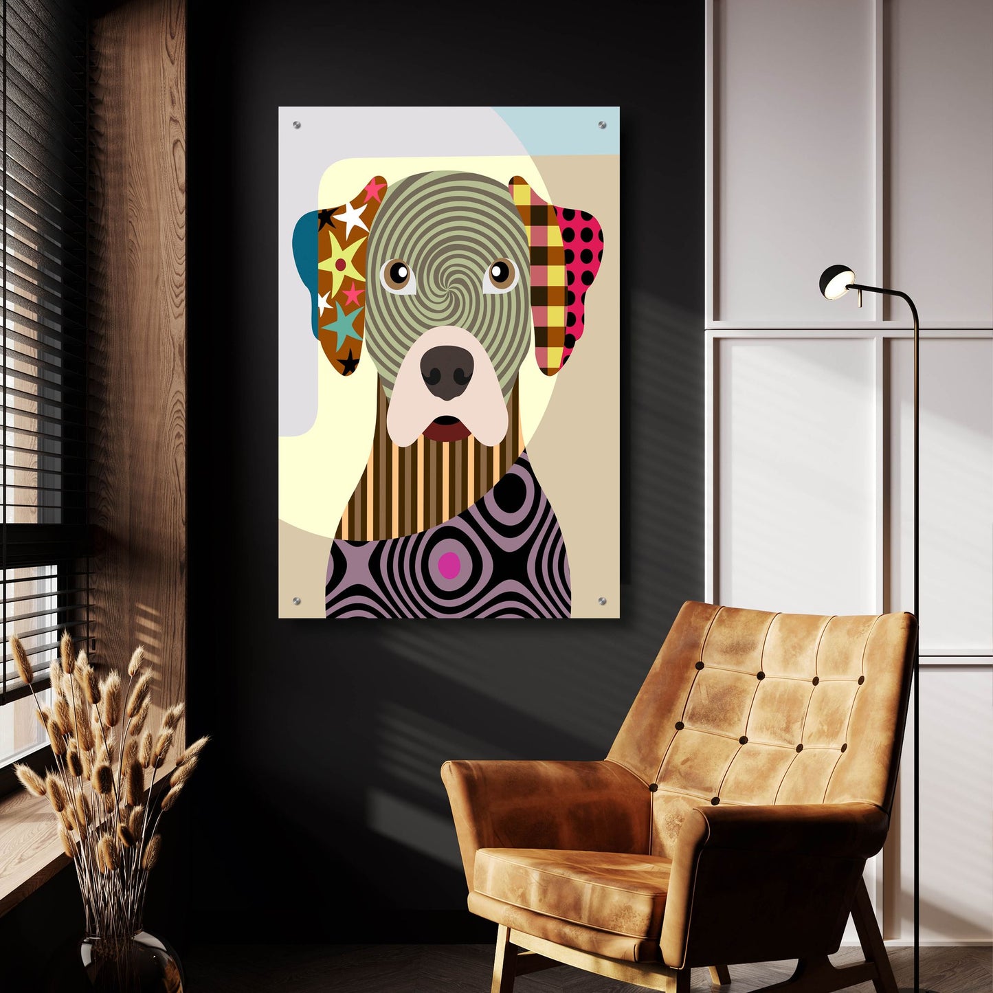 Epic Art 'Rhodesian Ridgeback' by Lanre Adefioye, Acrylic Glass Wall Art,24x36