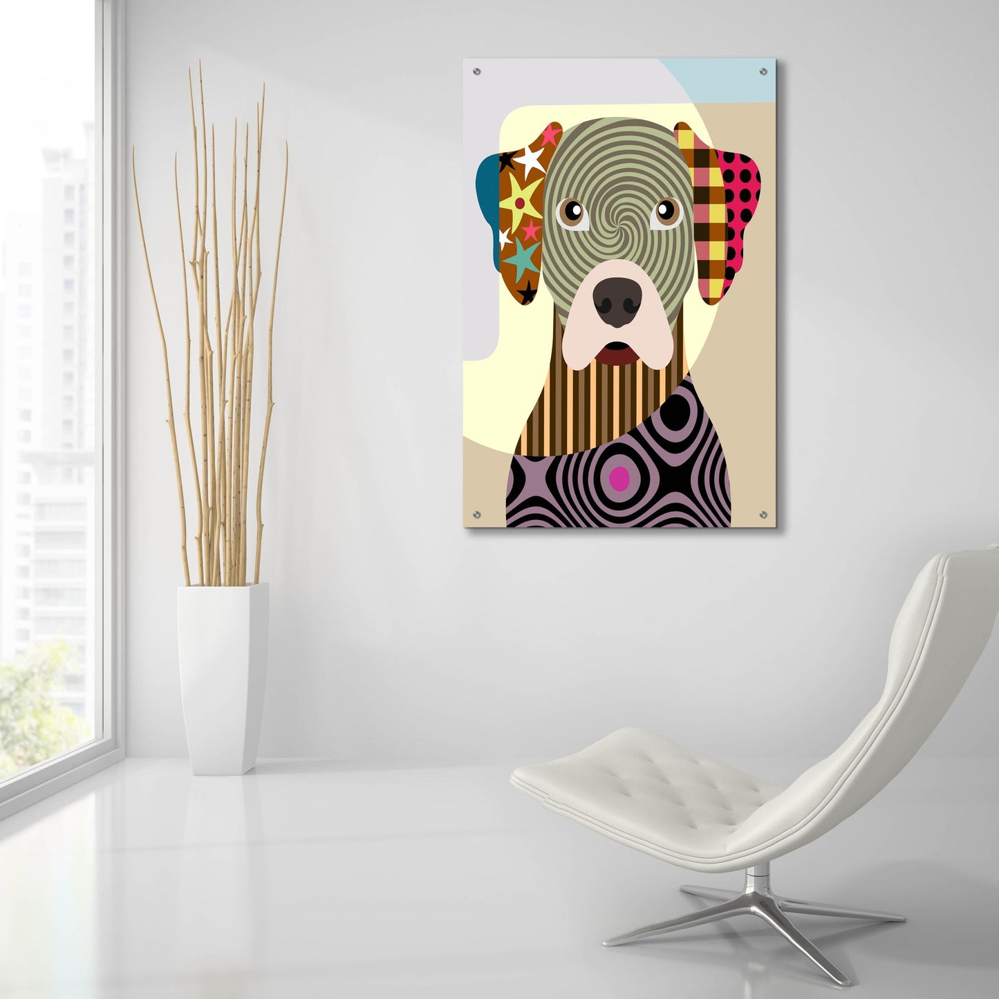 Epic Art 'Rhodesian Ridgeback' by Lanre Adefioye, Acrylic Glass Wall Art,24x36