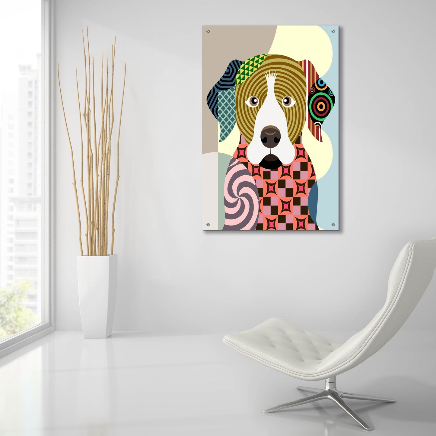 Epic Art 'Rottweiler' by Lanre Adefioye, Acrylic Glass Wall Art,24x36