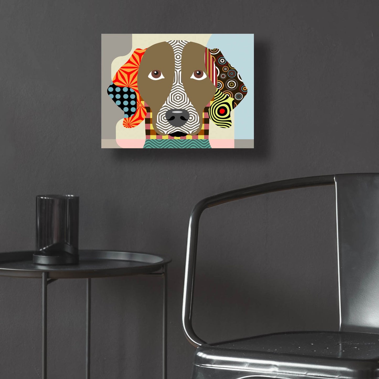 Epic Art 'Weimaraner' by Lanre Adefioye, Acrylic Glass Wall Art,16x12