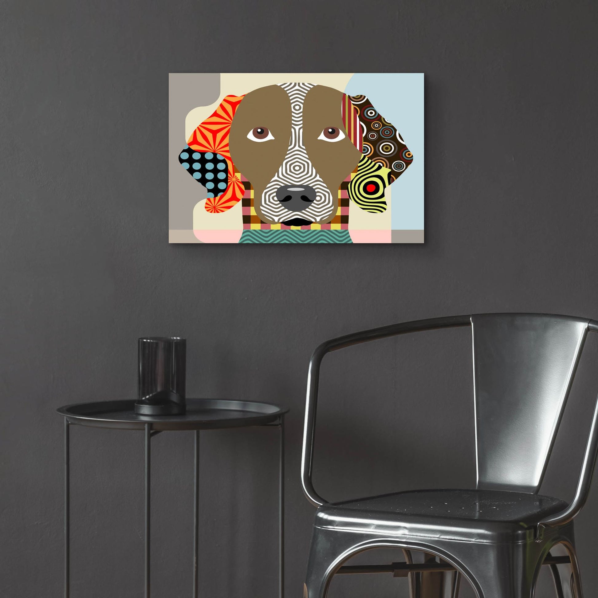 Epic Art 'Weimaraner' by Lanre Adefioye, Acrylic Glass Wall Art,24x16