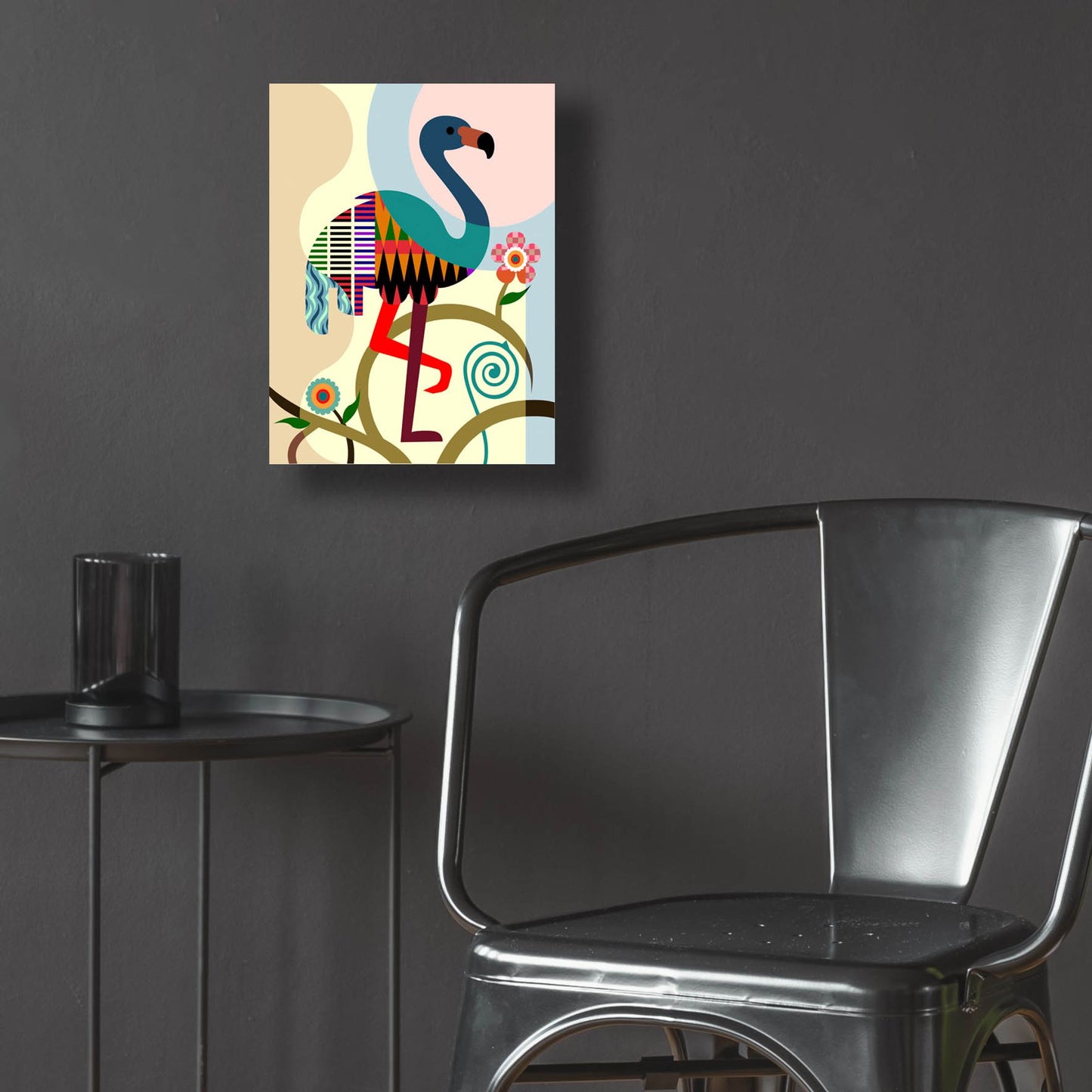 Epic Art 'American Flamingo' by Lanre Adefioye, Acrylic Glass Wall Art,12x16