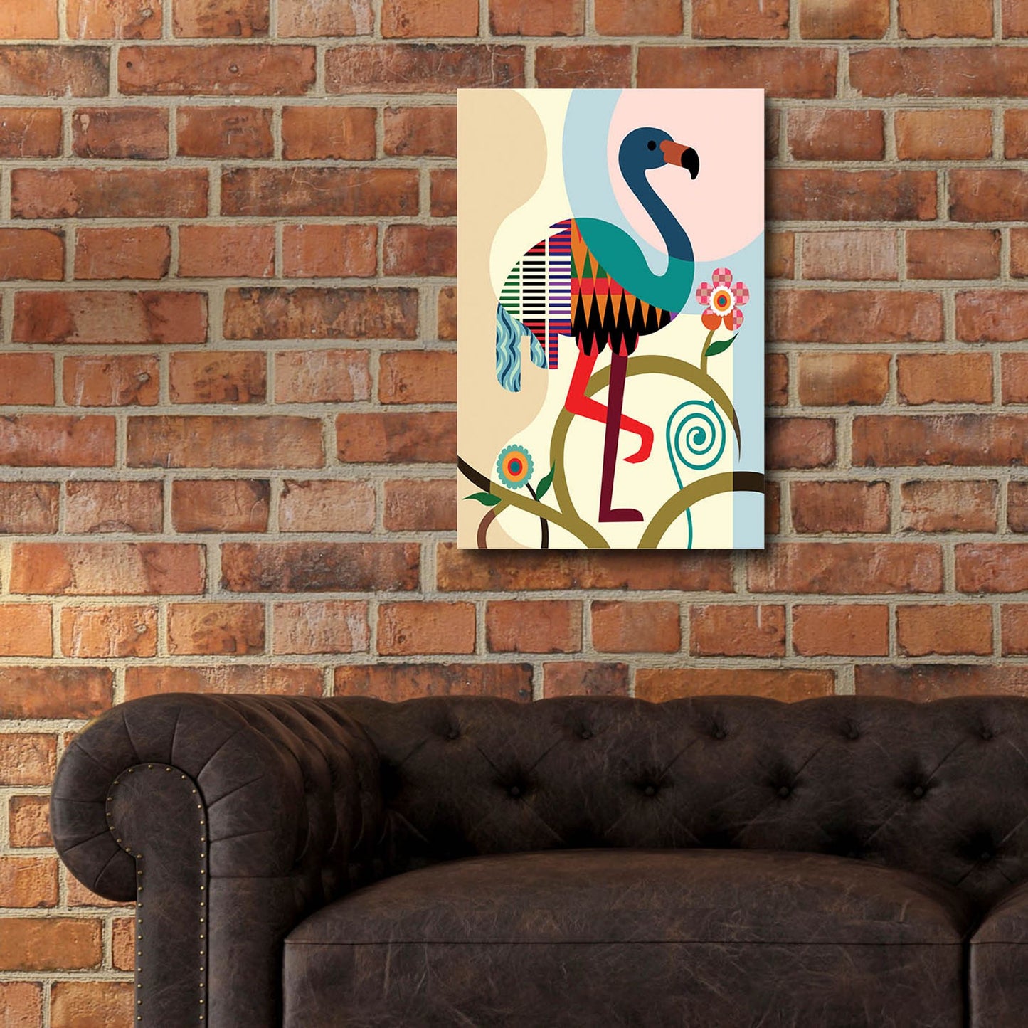 Epic Art 'American Flamingo' by Lanre Adefioye, Acrylic Glass Wall Art,16x24