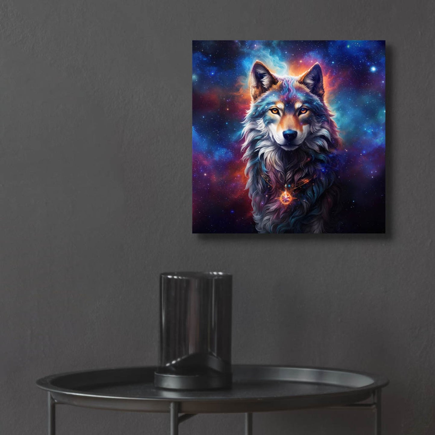 Epic Art 'Astral Spirit Wolf' by Cameron Gray, Acrylic Glass Wall Art,12x12