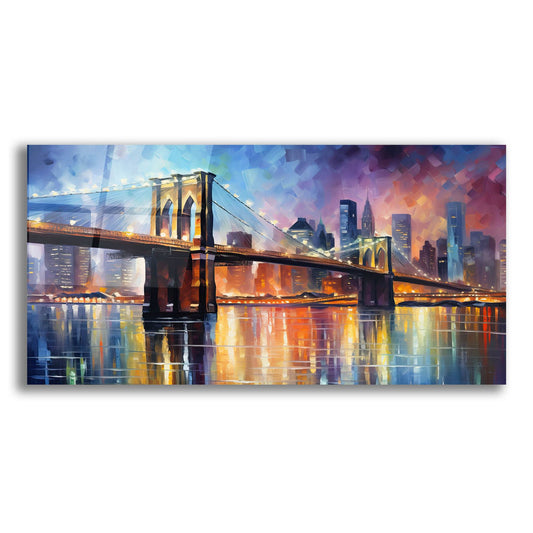 Epic Art 'Brooklyn Bridge' by Cameron Gray, Acrylic Glass Wall Art