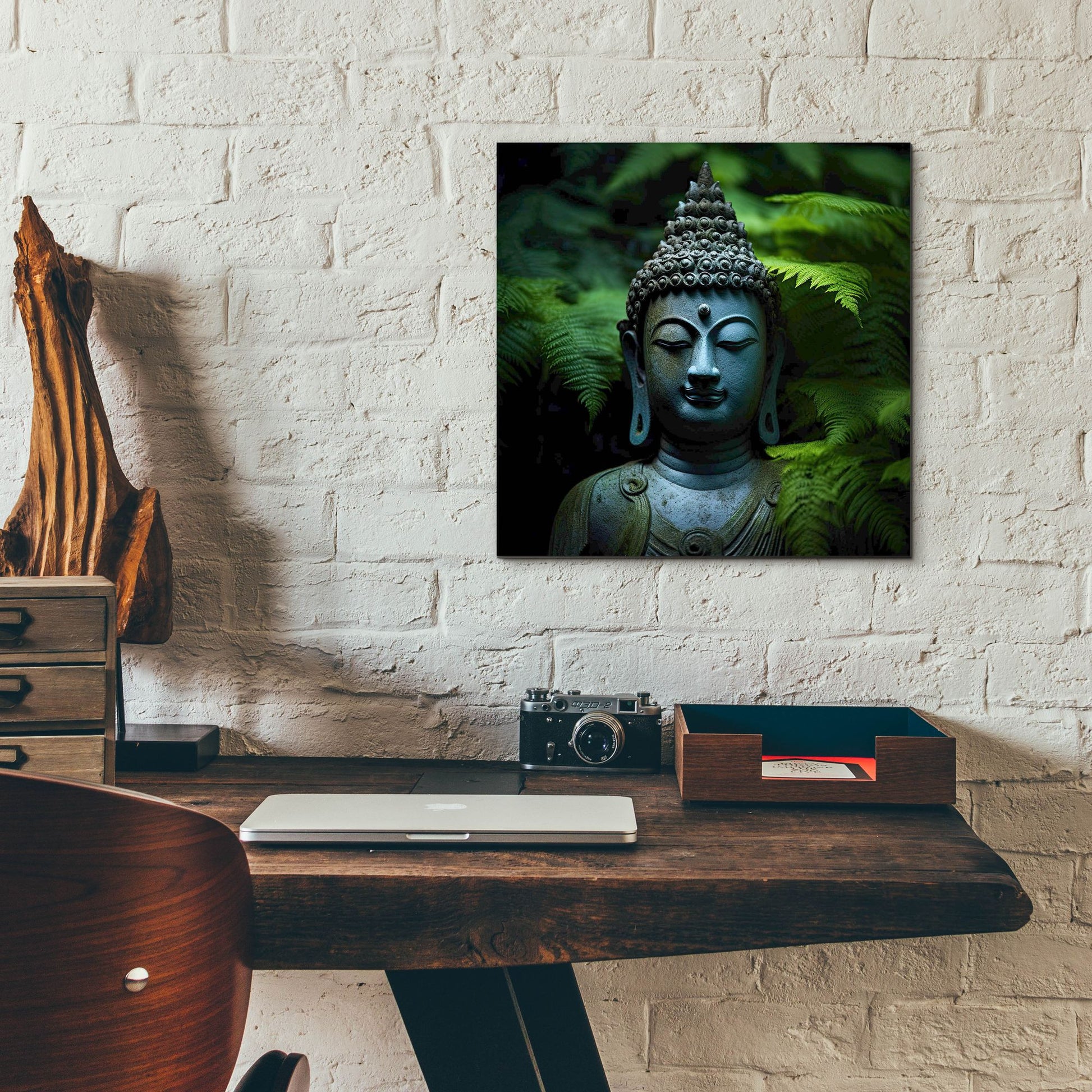Epic Art 'Buddha 1' by Cameron Gray, Acrylic Glass Wall Art,12x12