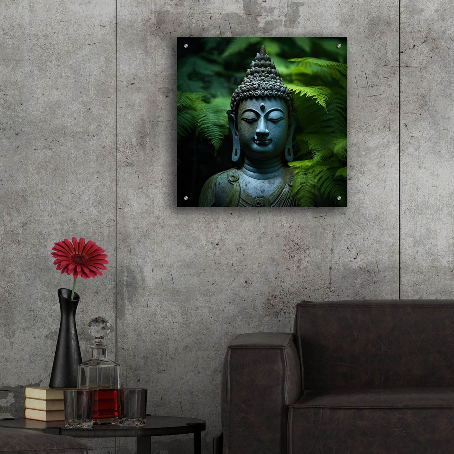 Epic Art 'Buddha 1' by Cameron Gray, Acrylic Glass Wall Art,24x24
