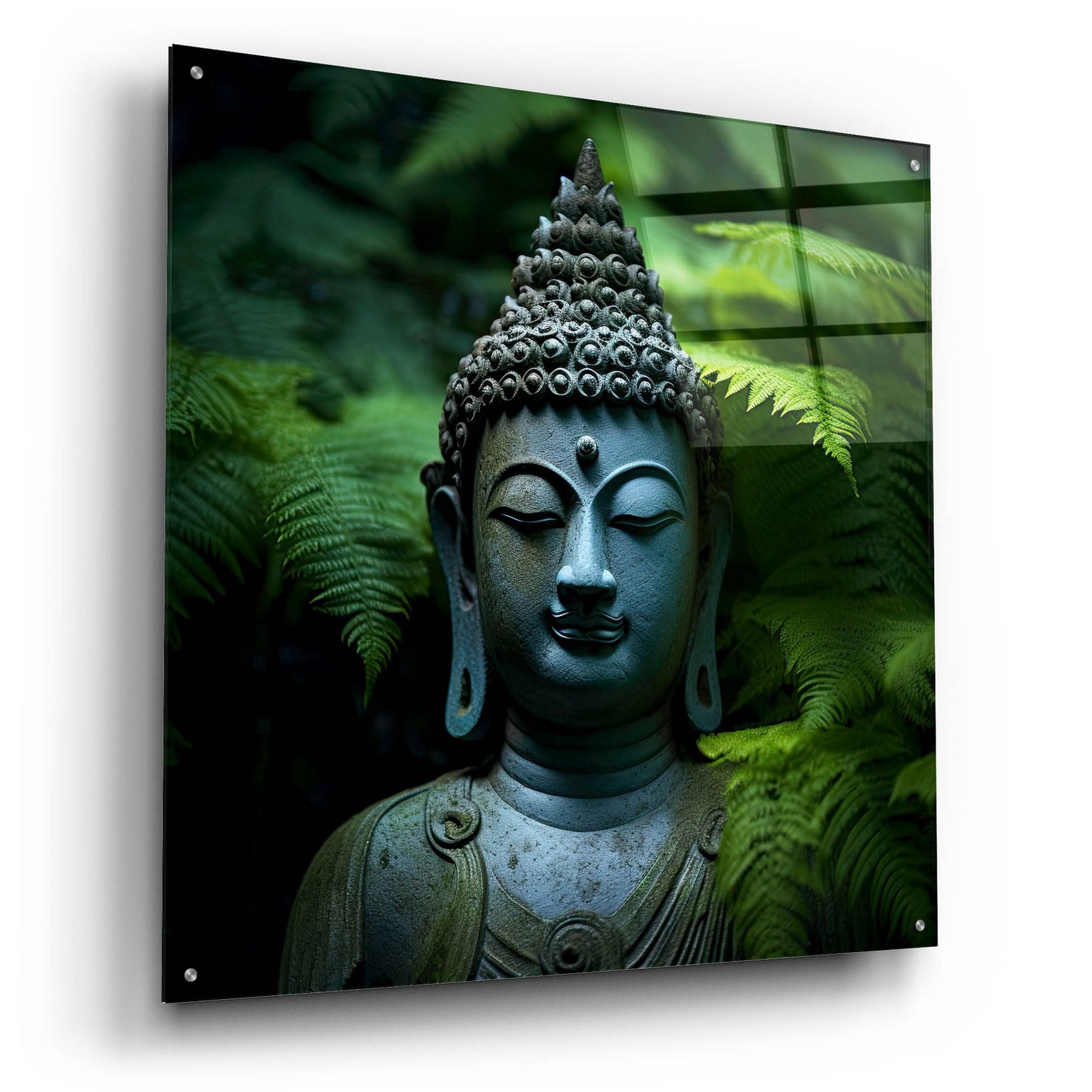Epic Art 'Buddha 1' by Cameron Gray, Acrylic Glass Wall Art,36x36