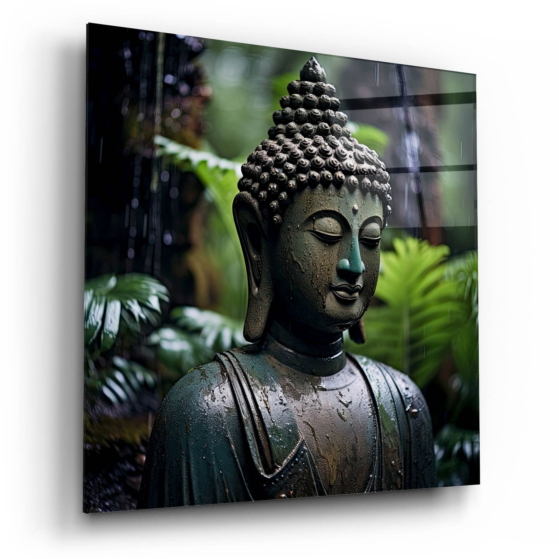 Epic Art 'Buddha 2' by Cameron Gray, Acrylic Glass Wall Art,12x12