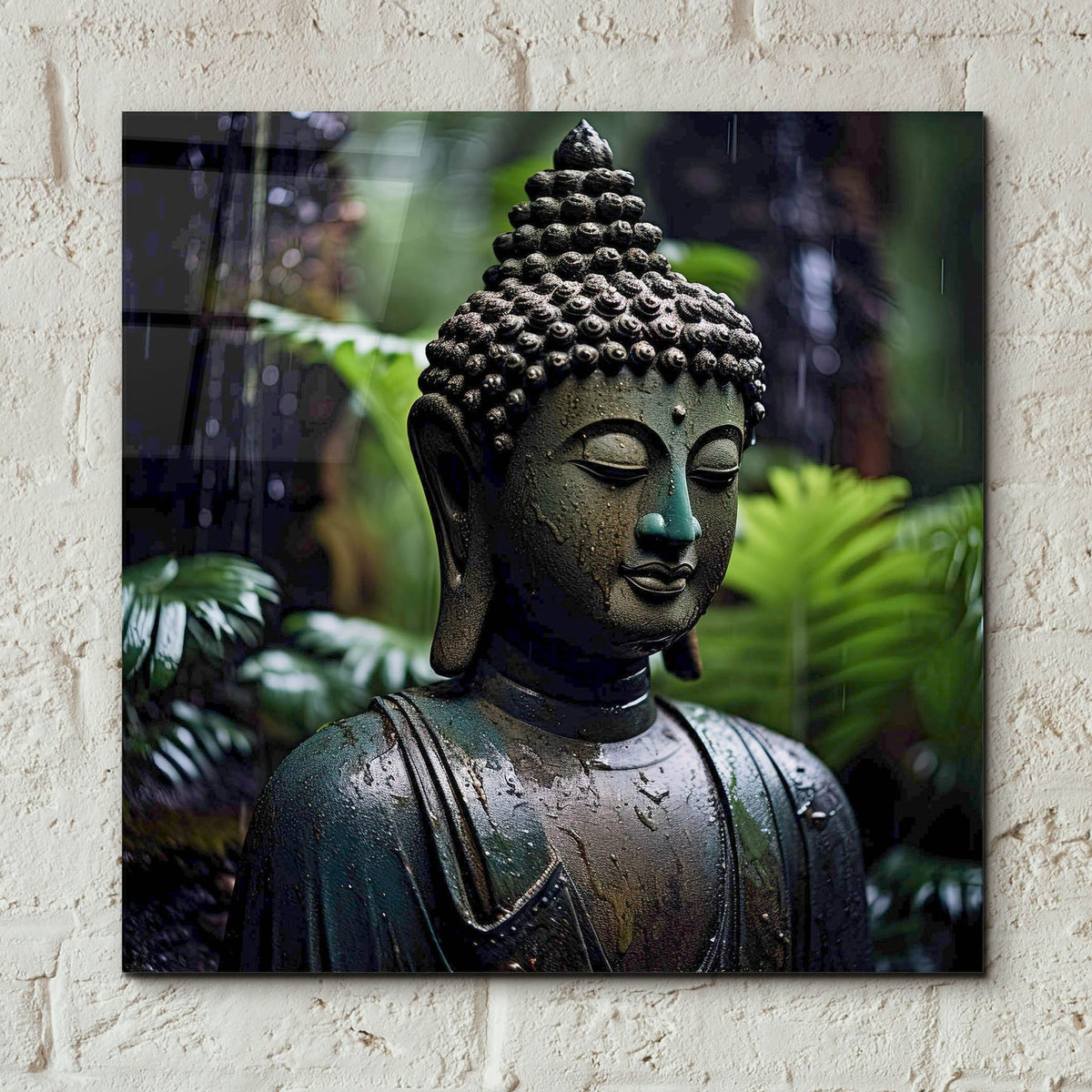 Epic Art 'Buddha 2' by Cameron Gray, Acrylic Glass Wall Art,12x12