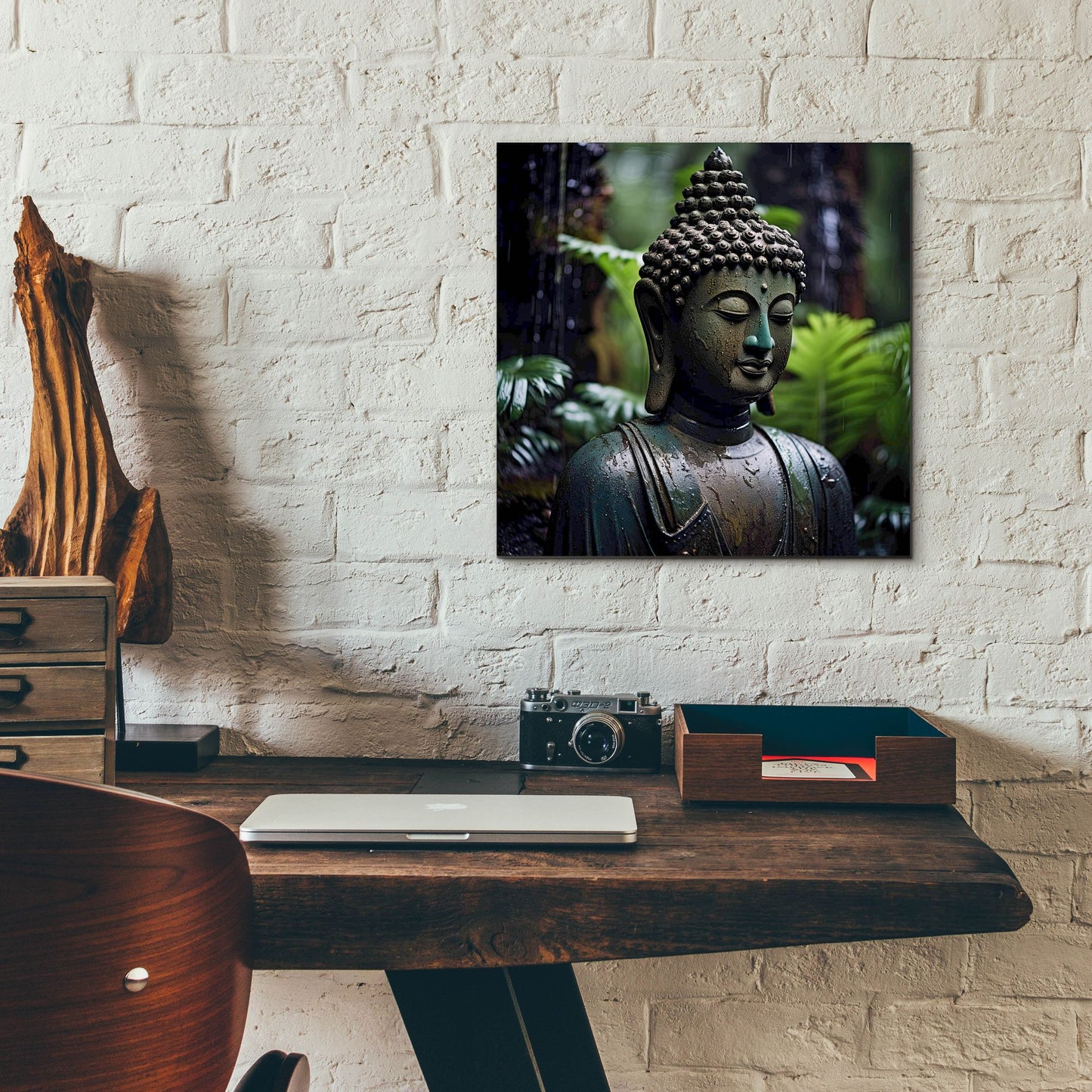 Epic Art 'Buddha 2' by Cameron Gray, Acrylic Glass Wall Art,12x12
