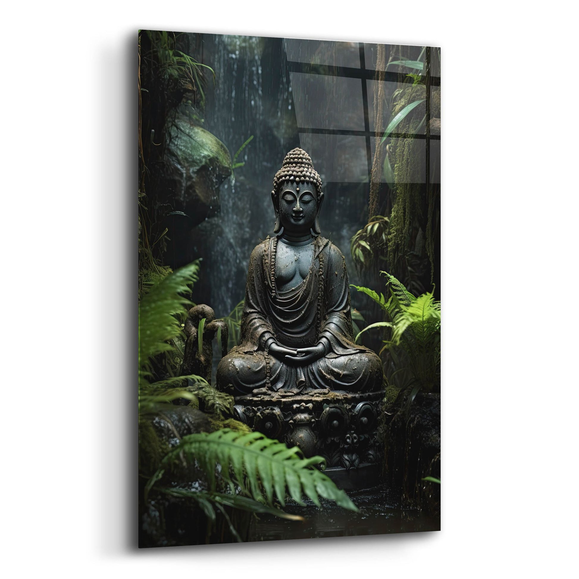 Epic Art 'Buddha 3' by Cameron Gray, Acrylic Glass Wall Art,16x24