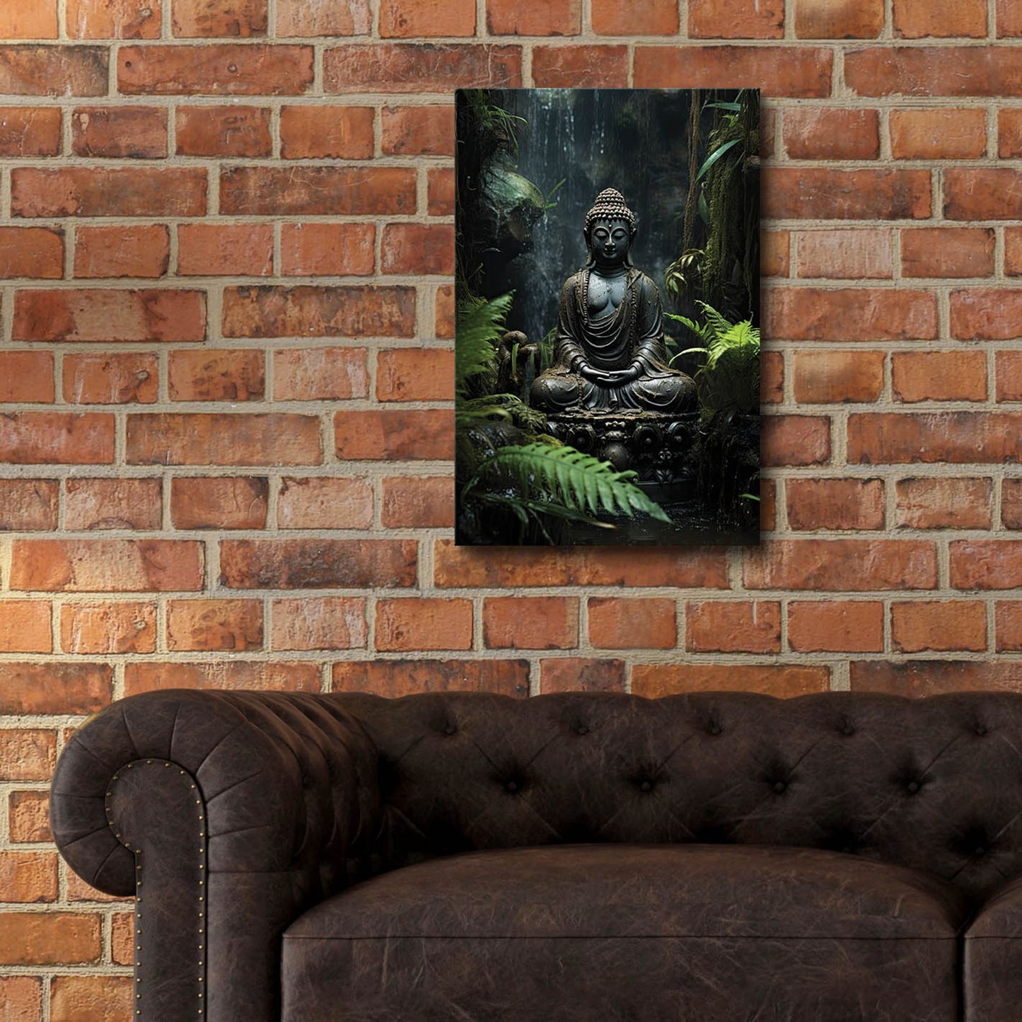 Epic Art 'Buddha 3' by Cameron Gray, Acrylic Glass Wall Art,16x24